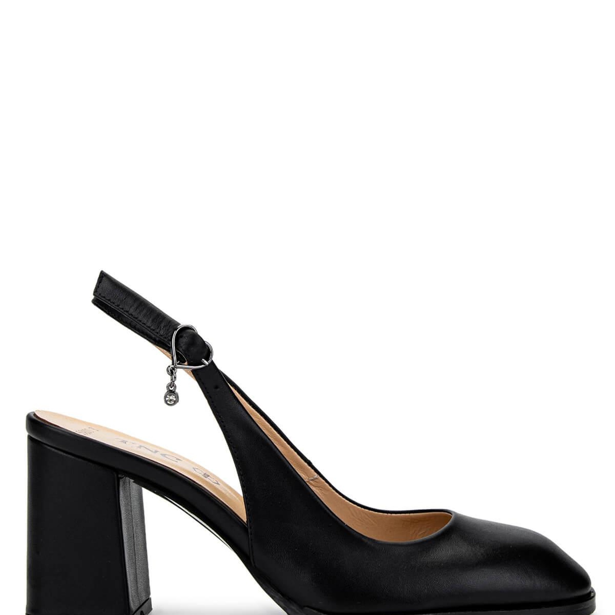 Tamer Tanca Kadın Hakiki Deri Siyah Deri Topuklu Ayakkabı