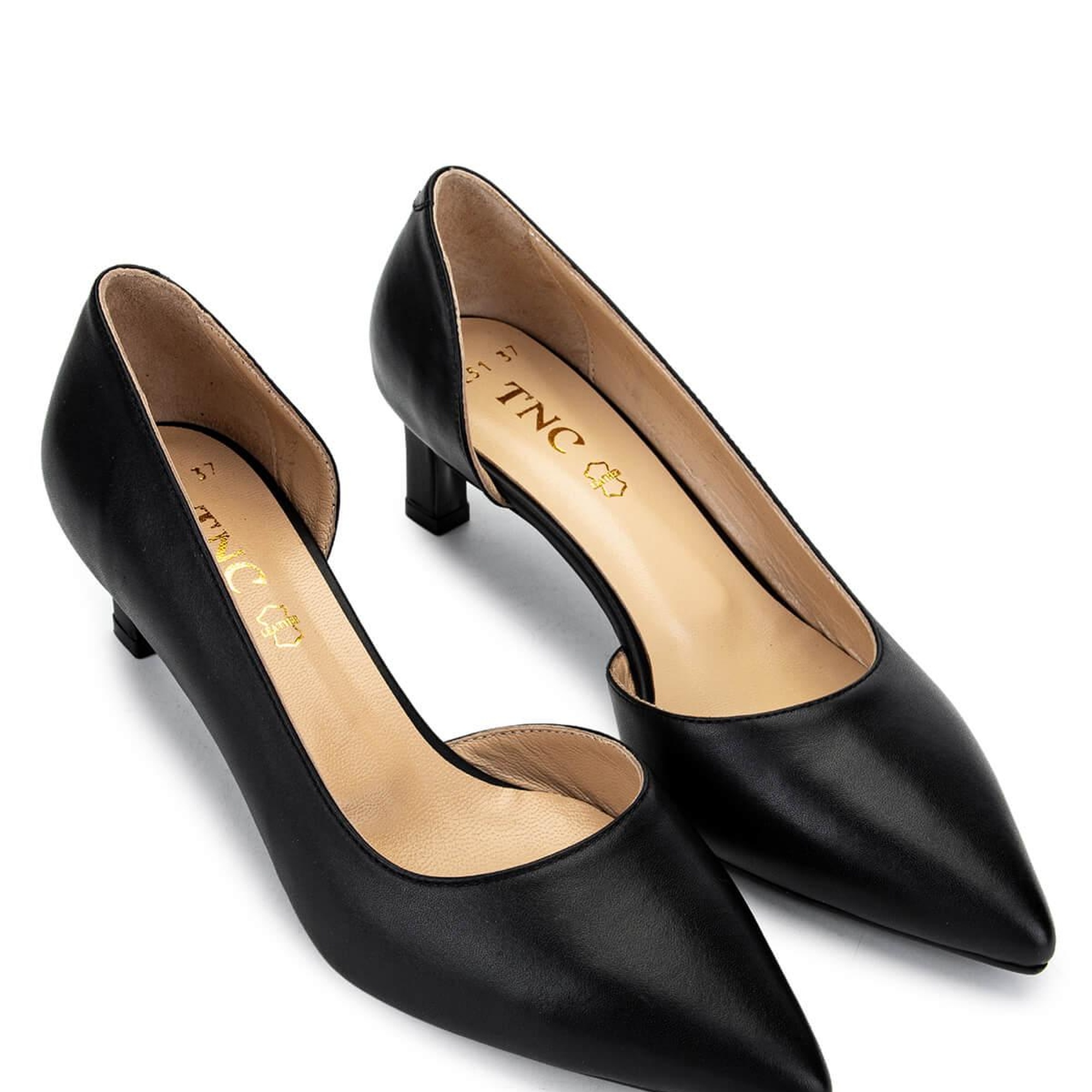 Tamer Tanca Kadın Hakiki Deri Siyah Topuklu Ayakkabı