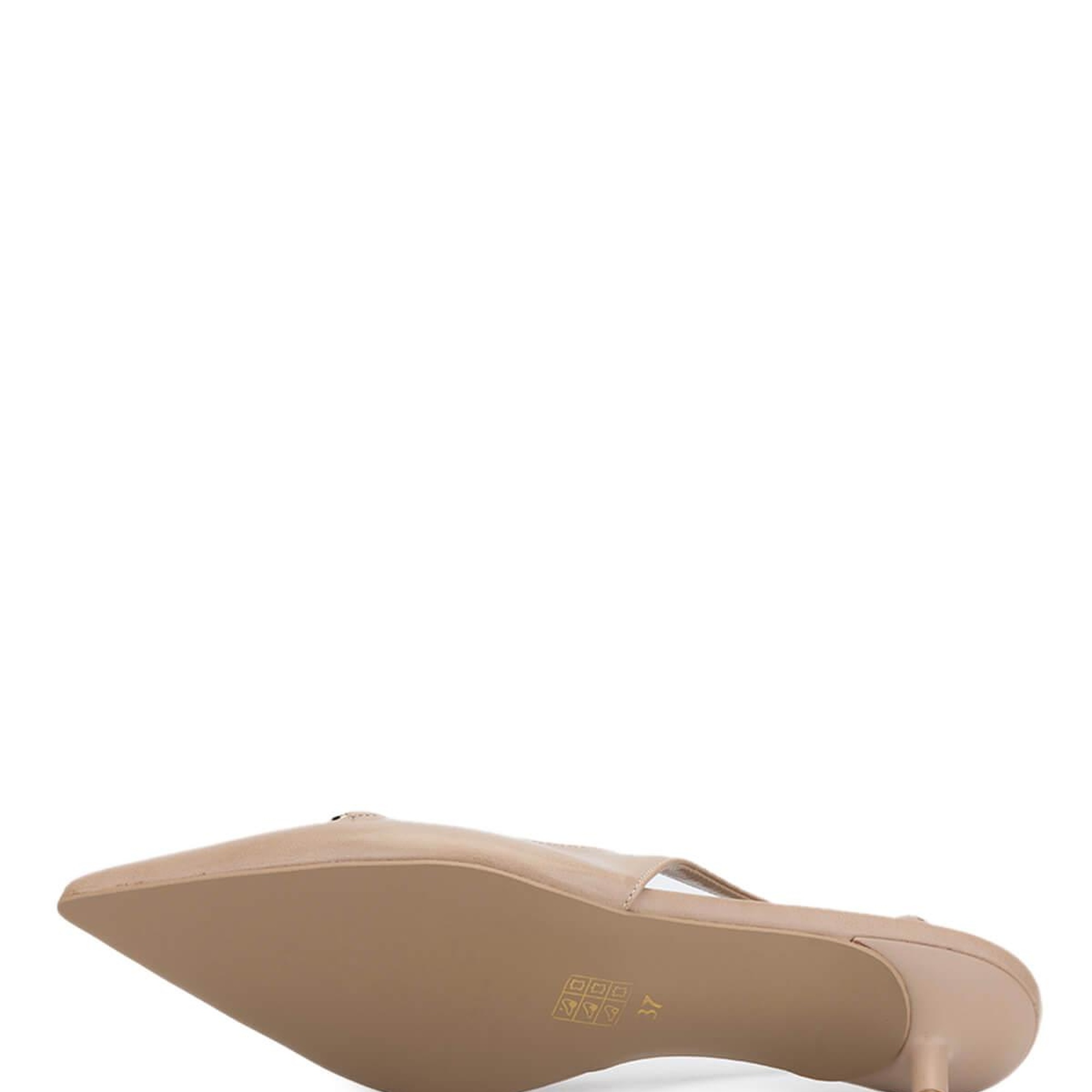 Tamer Tanca Kadın Vegan Bej Topuklu Ayakkabı