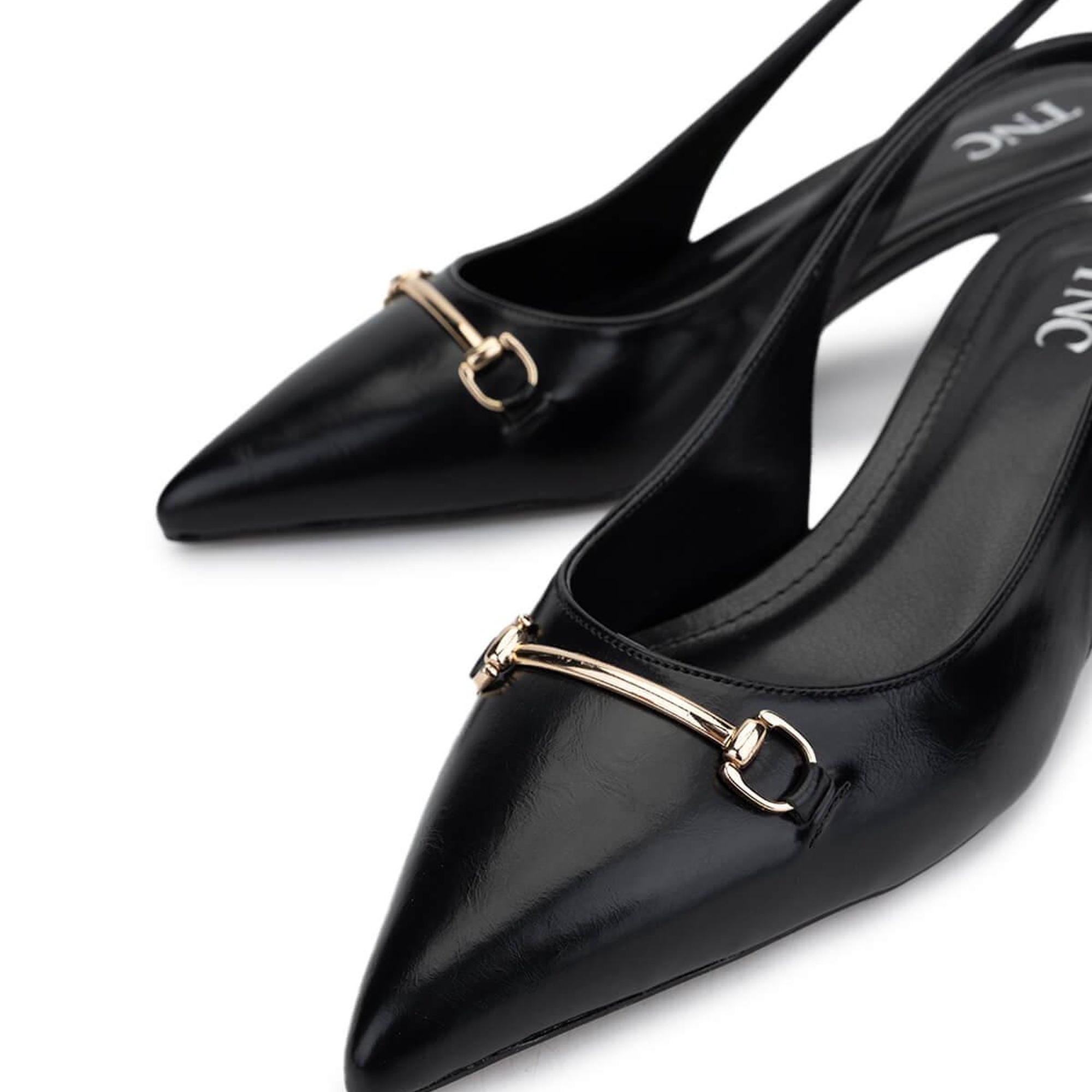 Tamer Tanca Kadın Vegan Siyah Topuklu Ayakkabı