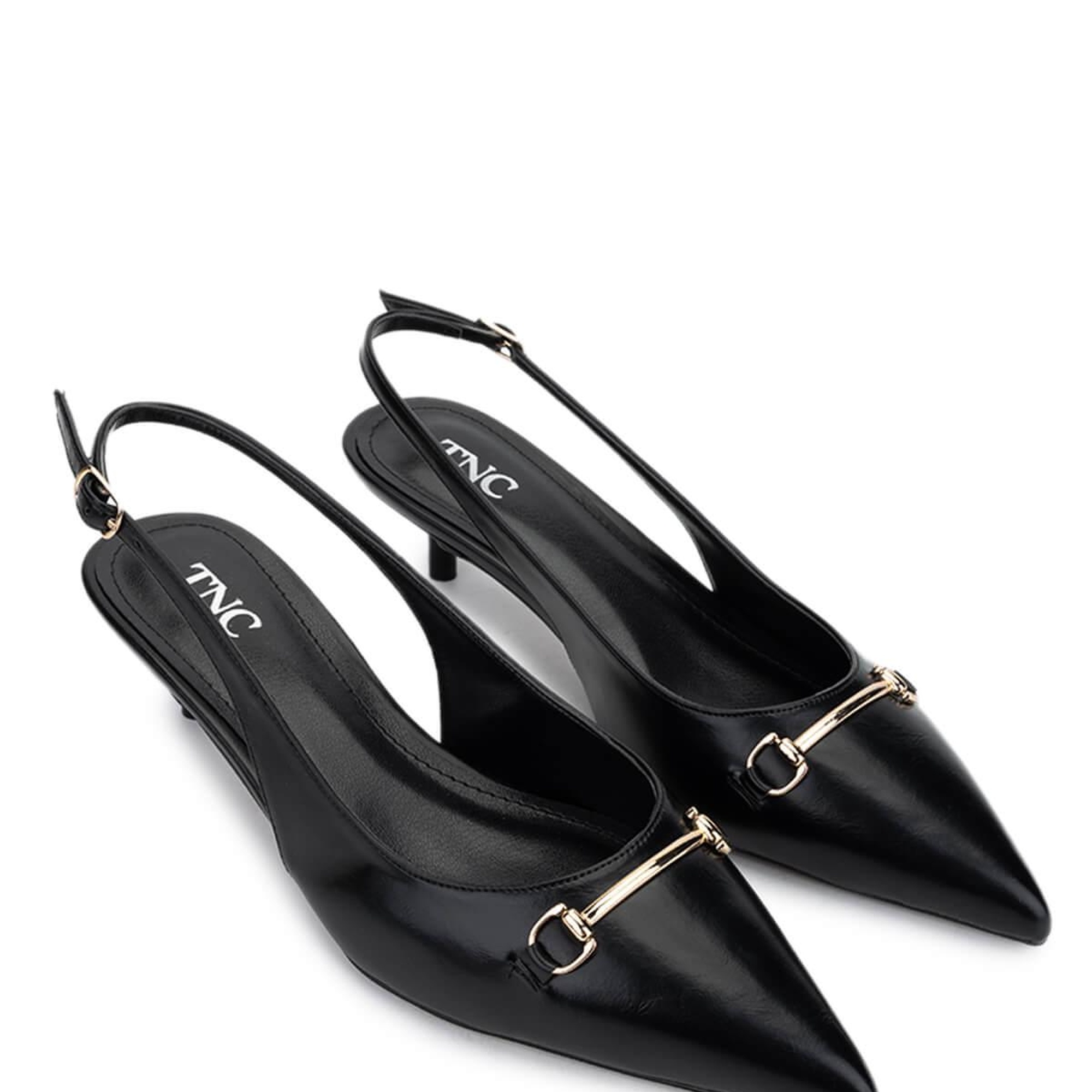 Tamer Tanca Kadın Vegan Siyah Topuklu Ayakkabı