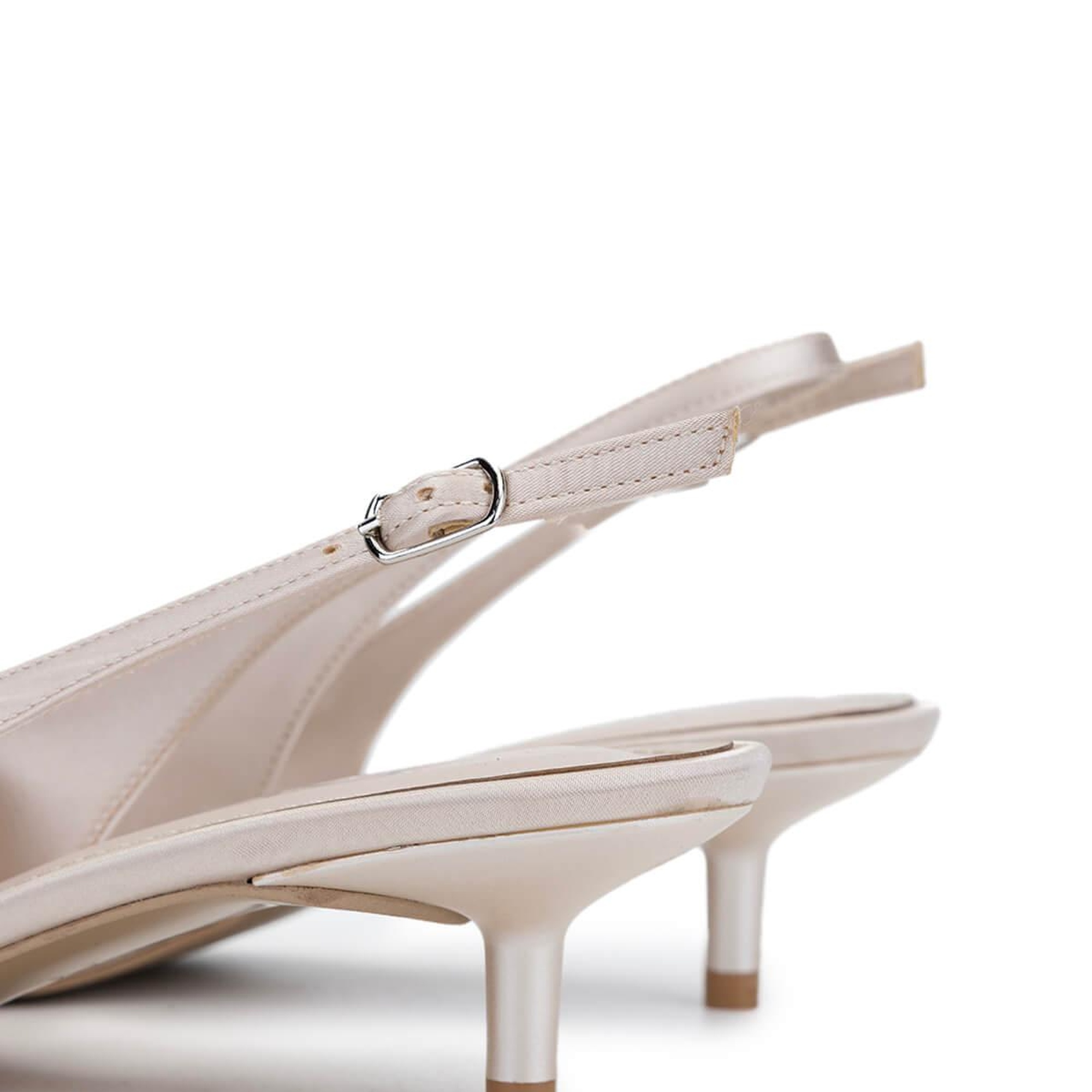 Tamer Tanca Kadın Vegan Bej Topuklu Ayakkabı