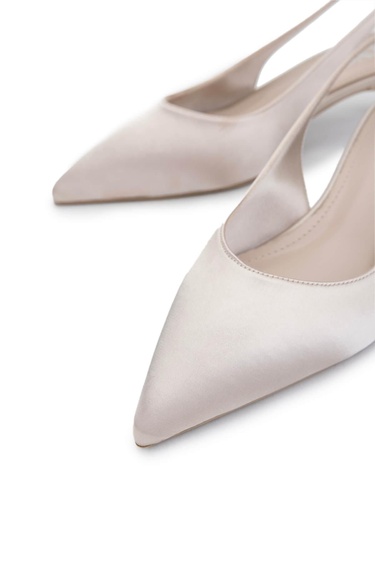  Tamer Tanca Kadın Vegan Bej Topuklu Ayakkabı