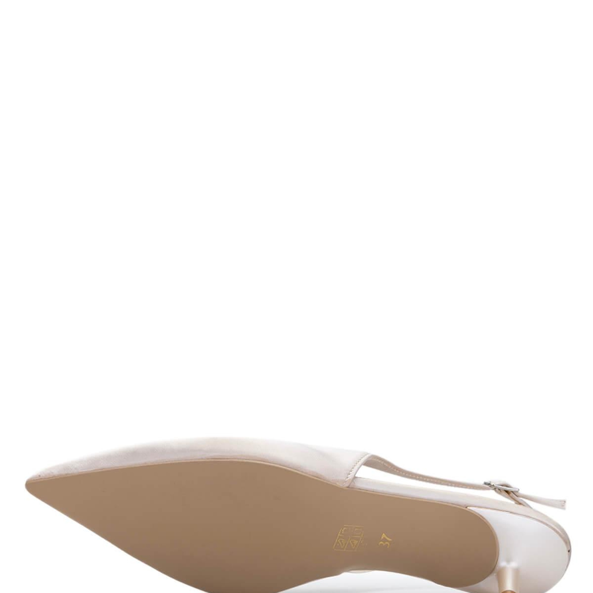 Tamer Tanca Kadın Vegan Bej Topuklu Ayakkabı