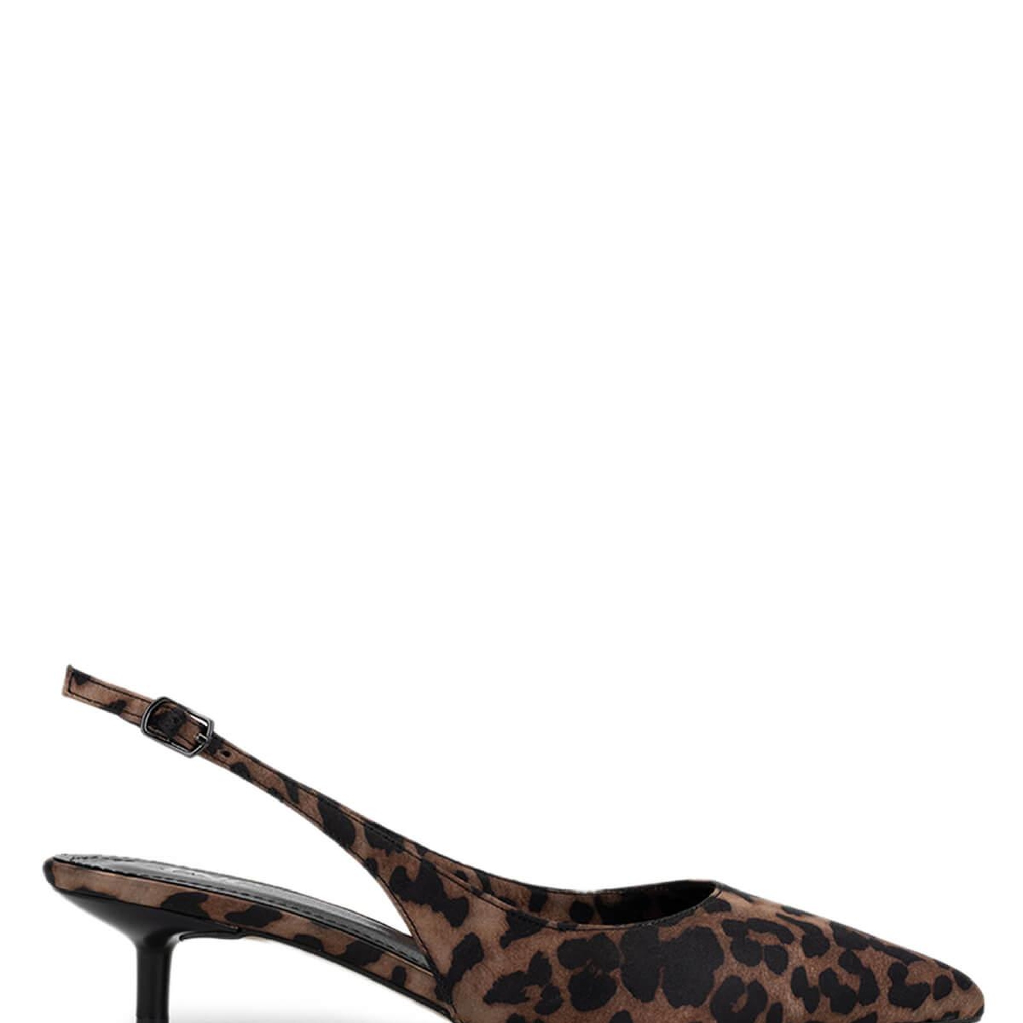 Tamer Tanca Kadın Vegan Leopar Topuklu Ayakkabı