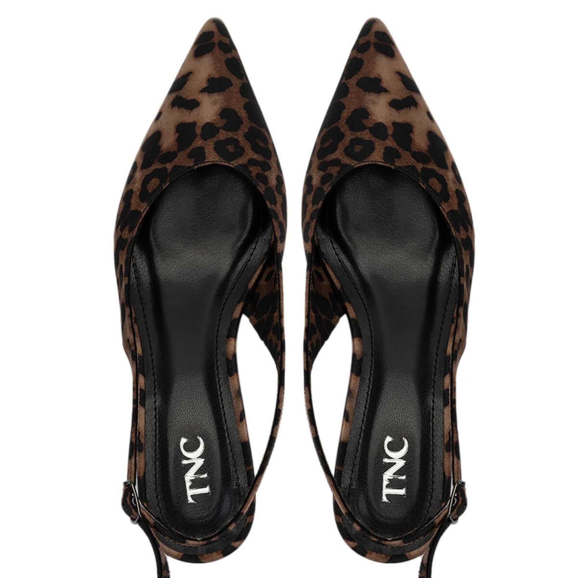Tamer Tanca Kadın Vegan Leopar Topuklu Ayakkabı