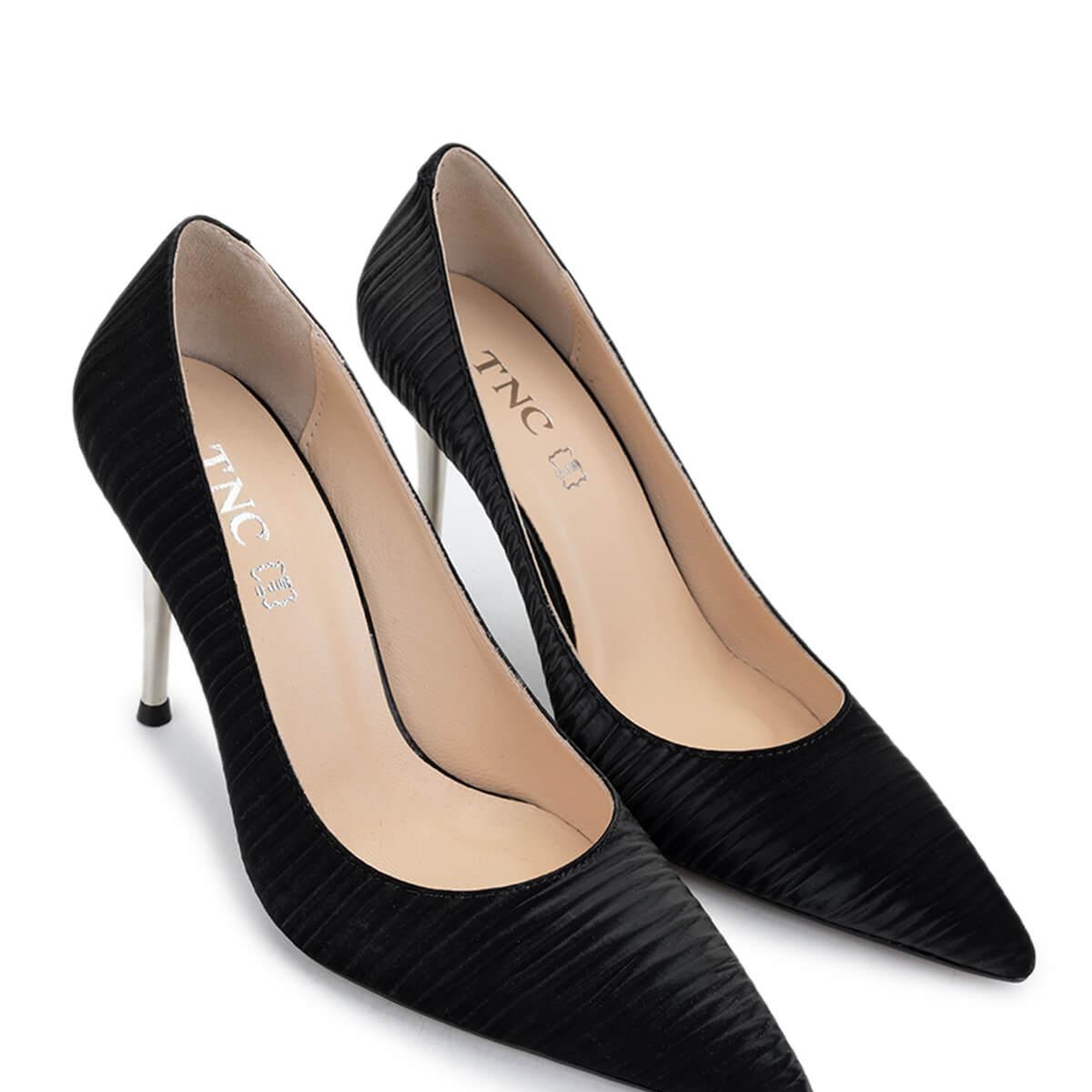 Tamer Tanca Kadın Vegan Siyah Topuklu Ayakkabı