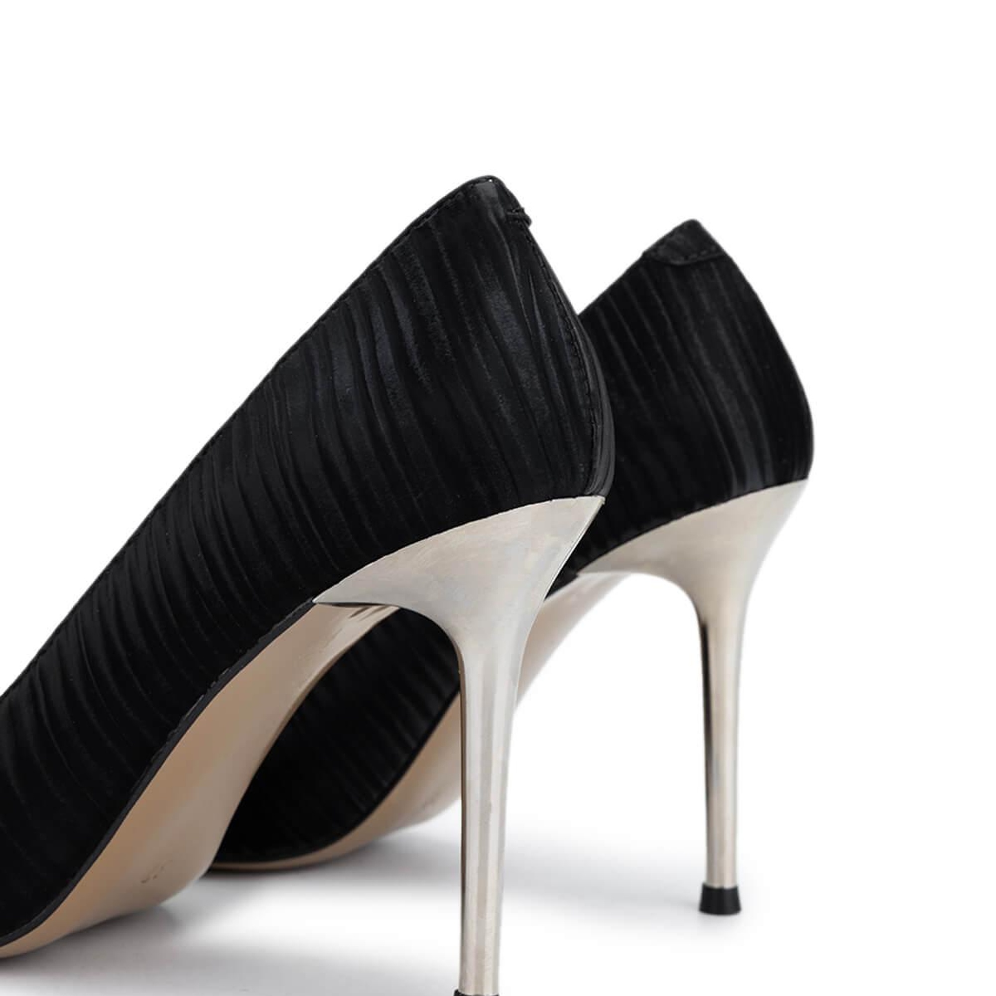 Tamer Tanca Kadın Vegan Siyah Topuklu Ayakkabı