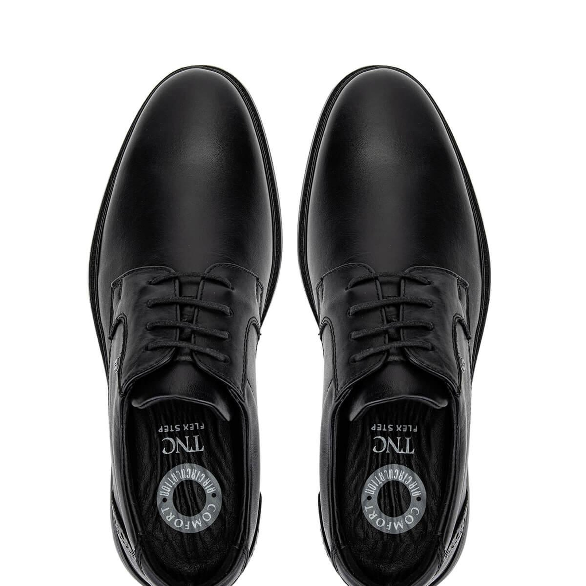 Tamer Tanca Erkek Hakiki Deri Siyah Klasik Ayakkabı