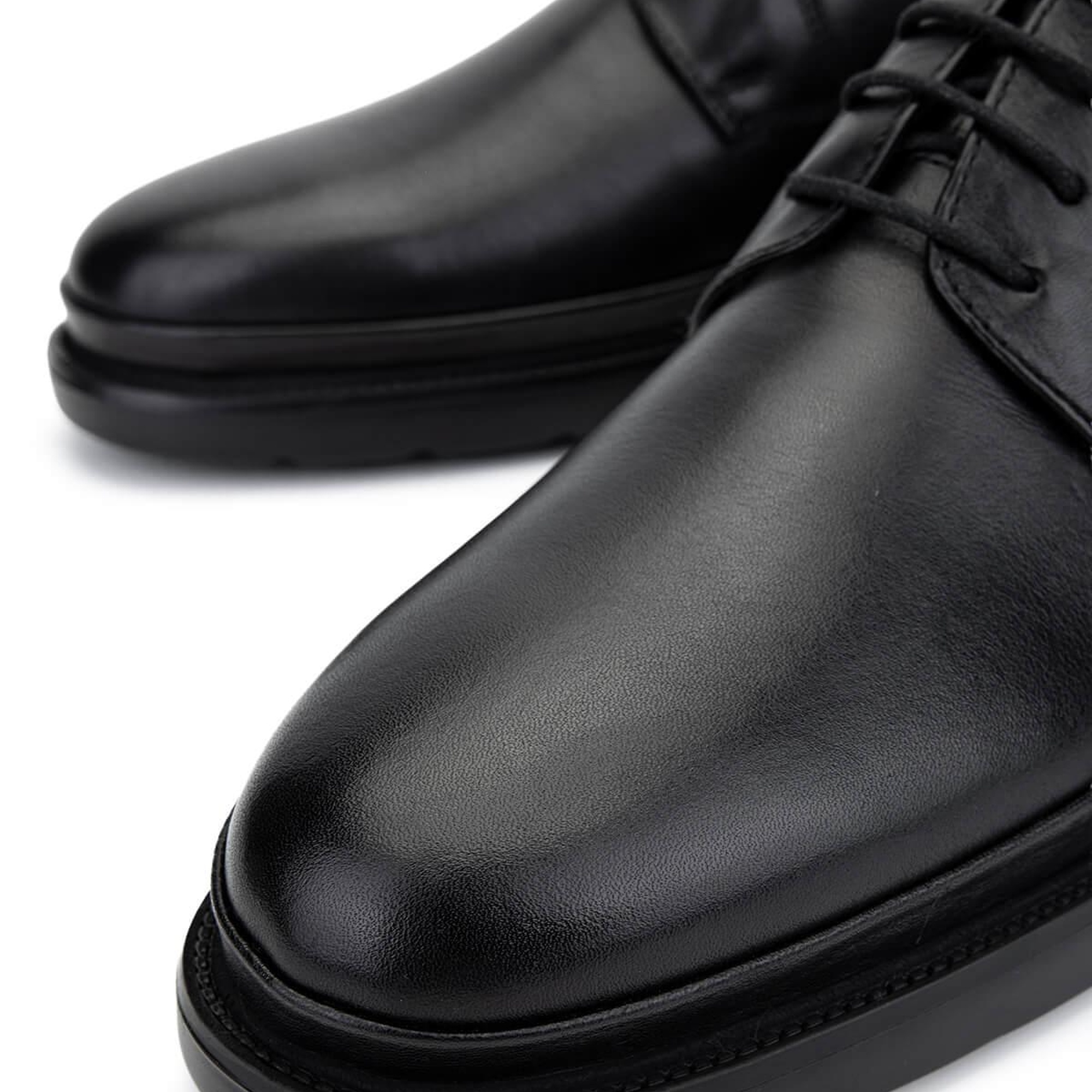 Tamer Tanca Erkek Hakiki Deri Siyah Klasik Ayakkabı