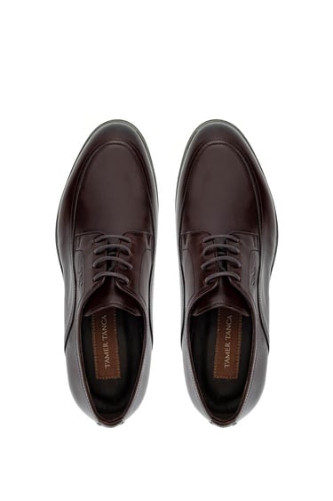  Tamer Tanca Erkek Hakiki Deri Kahverengi Klasik Ayakkabı