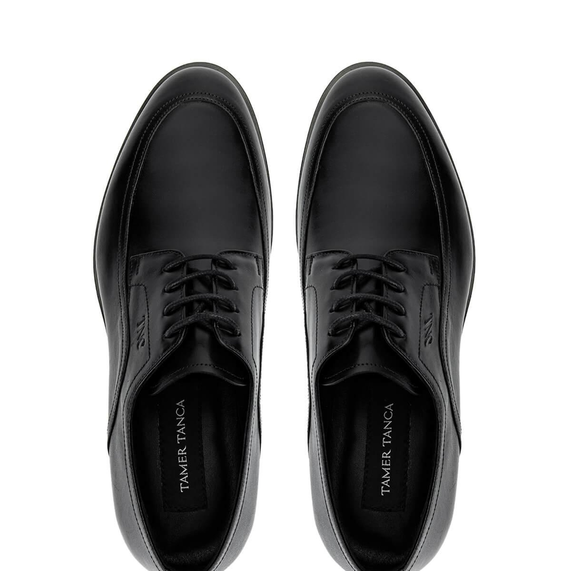 Tamer Tanca Erkek Hakiki Deri Siyah Deri Klasik Ayakkabı