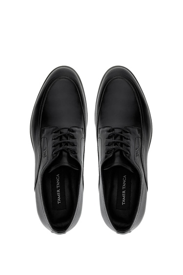  Tamer Tanca Erkek Hakiki Deri Siyah Deri Klasik Ayakkabı