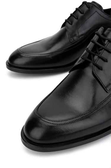  Tamer Tanca Erkek Hakiki Deri Siyah Deri Klasik Ayakkabı