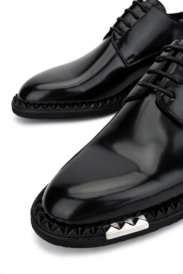  Tamer Tanca Erkek Hakiki Deri Siyah Açma Klasik Ayakkabı