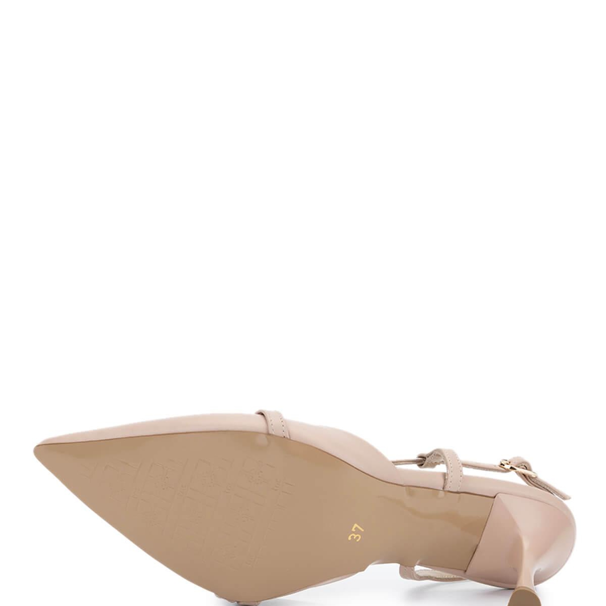 Tamer Tanca Kadın Vegan Bej Topuklu Ayakkabı