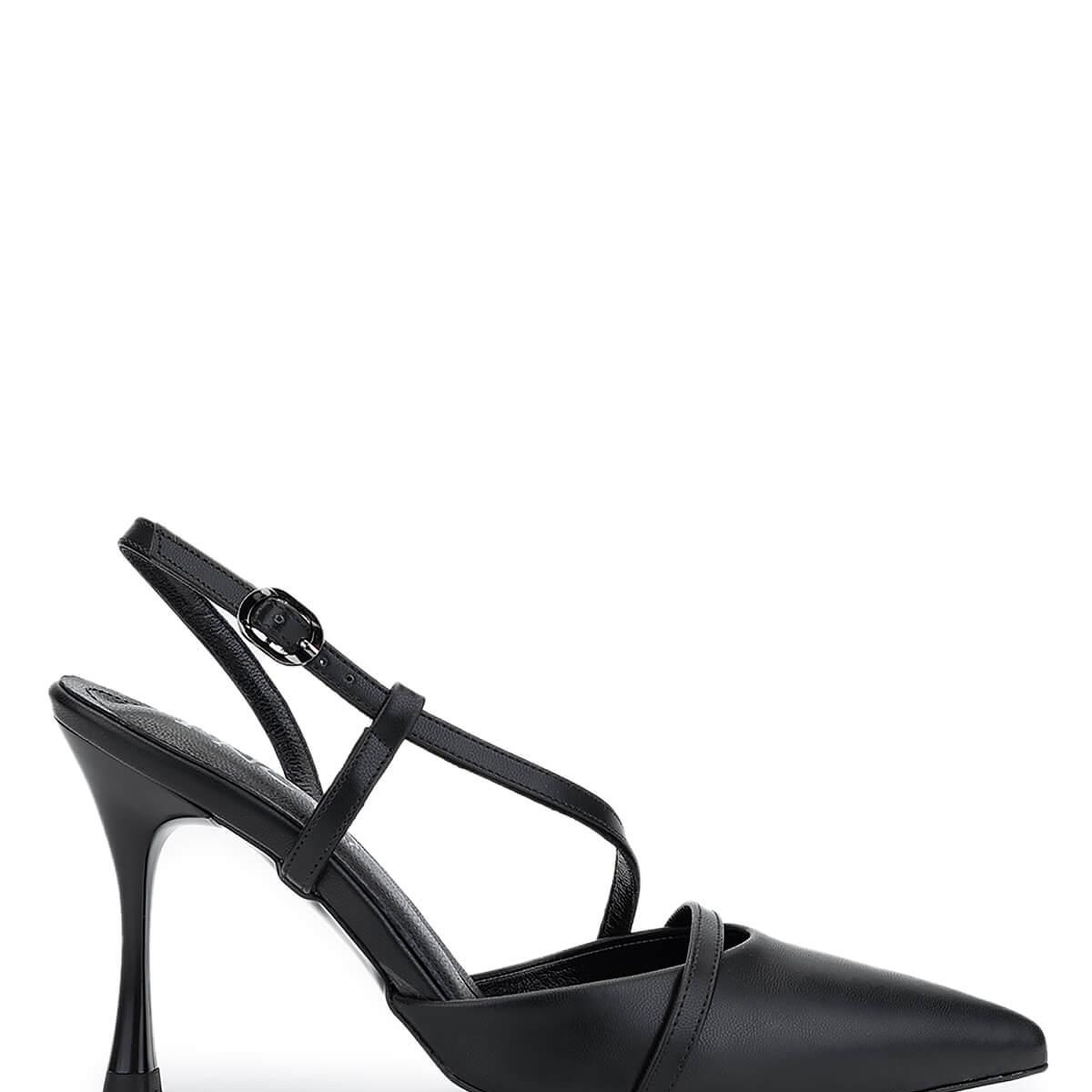 Tamer Tanca Kadın Vegan Siyah Topuklu Ayakkabı