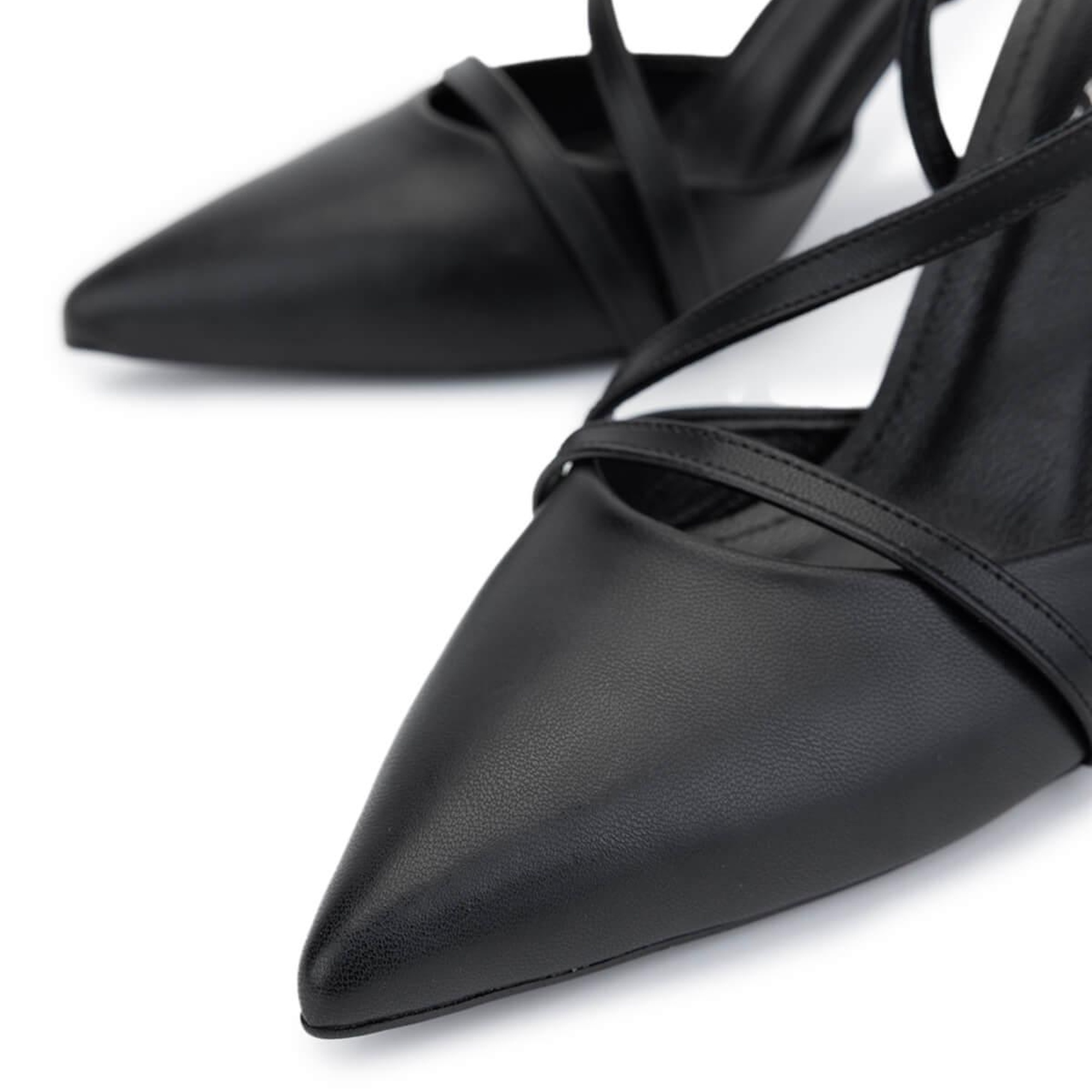 Tamer Tanca Kadın Vegan Siyah Topuklu Ayakkabı