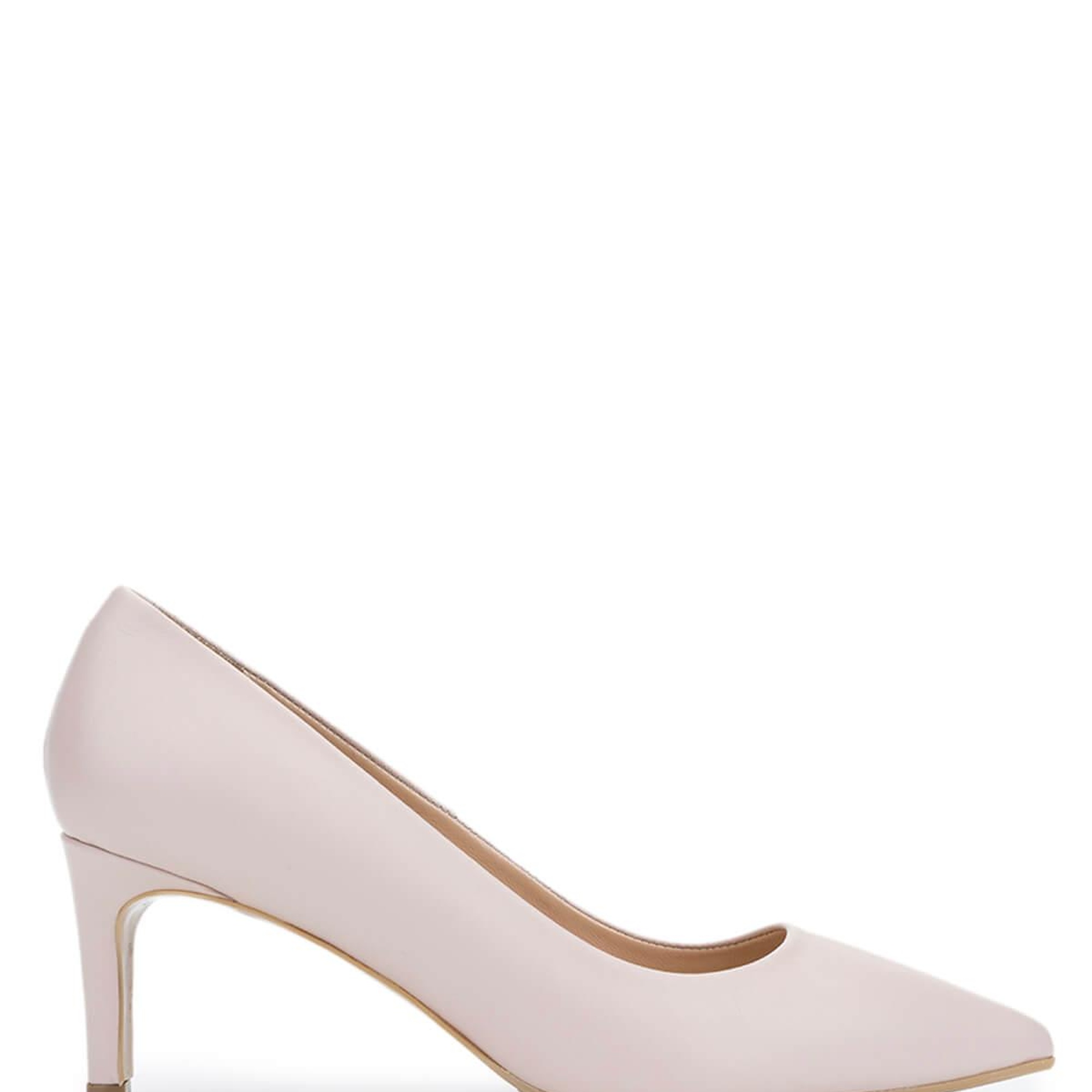 Tamer Tanca Kadın Hakiki Deri Bej Topuklu Ayakkabı