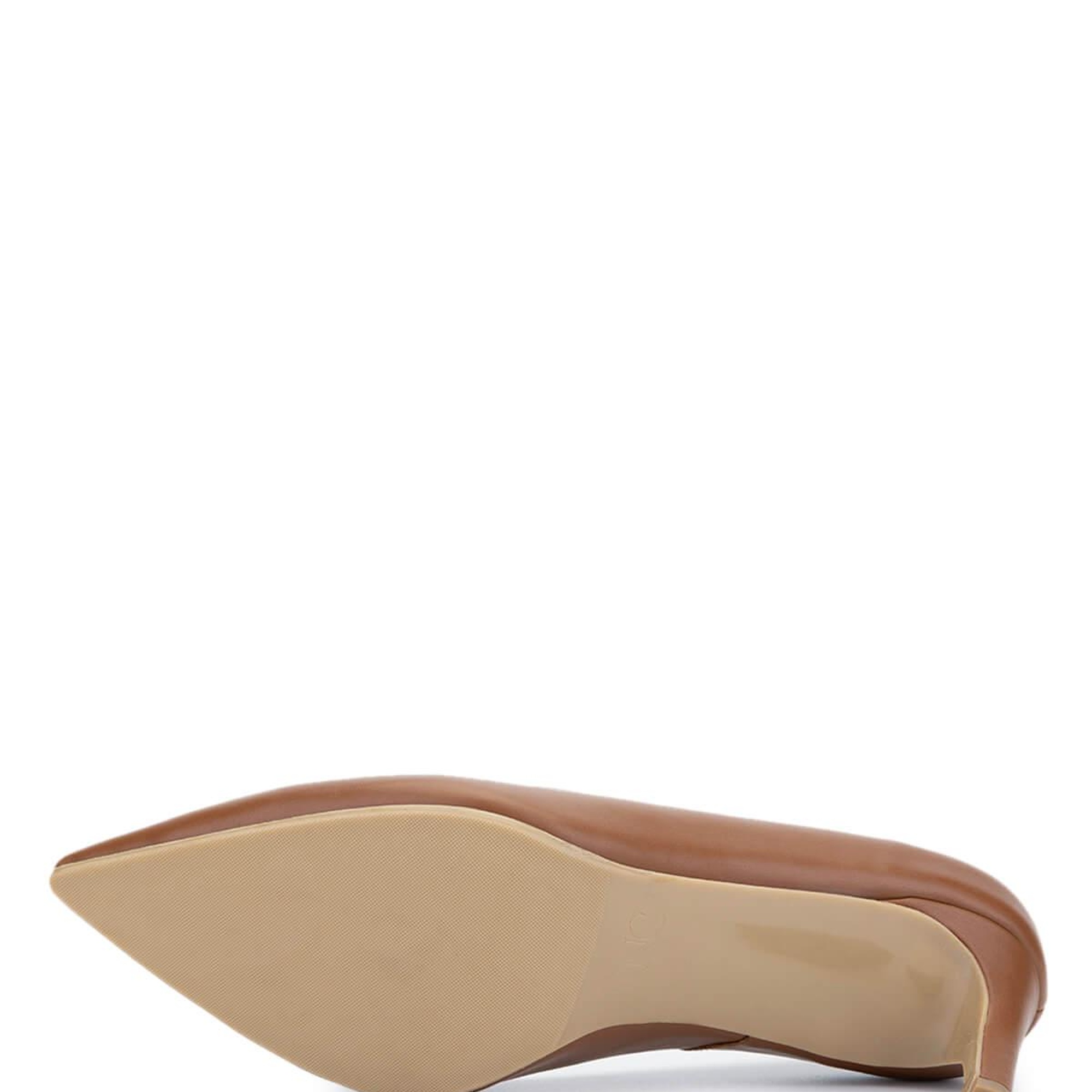 Tamer Tanca Kadın Hakiki Deri Koyu Taba Topuklu Ayakkabı