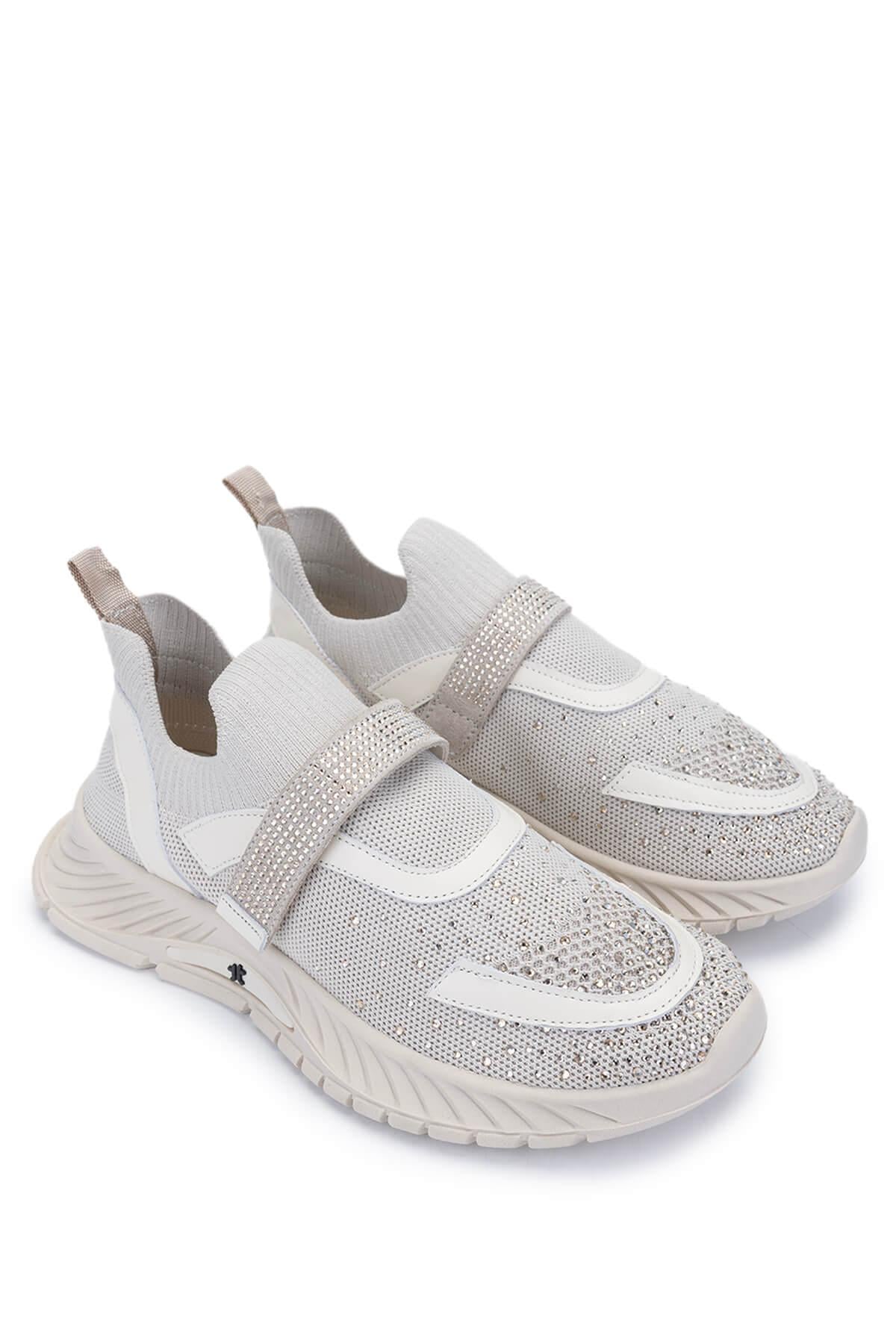 Tamer Tanca Tamer Tanca Kadın Tekstil Bej Sneakers &amp; Spor Ayakkabı FashFed'de! Bej - 3. görsel