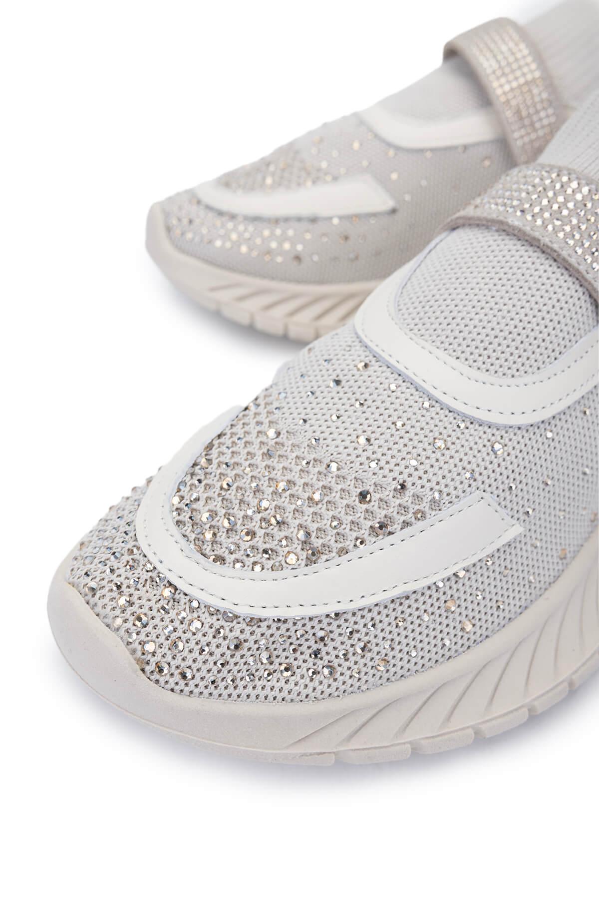 Tamer Tanca Tamer Tanca Kadın Tekstil Bej Sneakers &amp; Spor Ayakkabı FashFed'de! Bej - 4. görsel