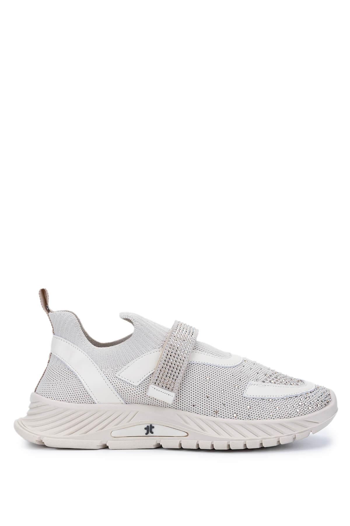 Tamer Tanca Tamer Tanca Kadın Tekstil Bej Sneakers &amp; Spor Ayakkabı FashFed'de! Bej - 2. görsel