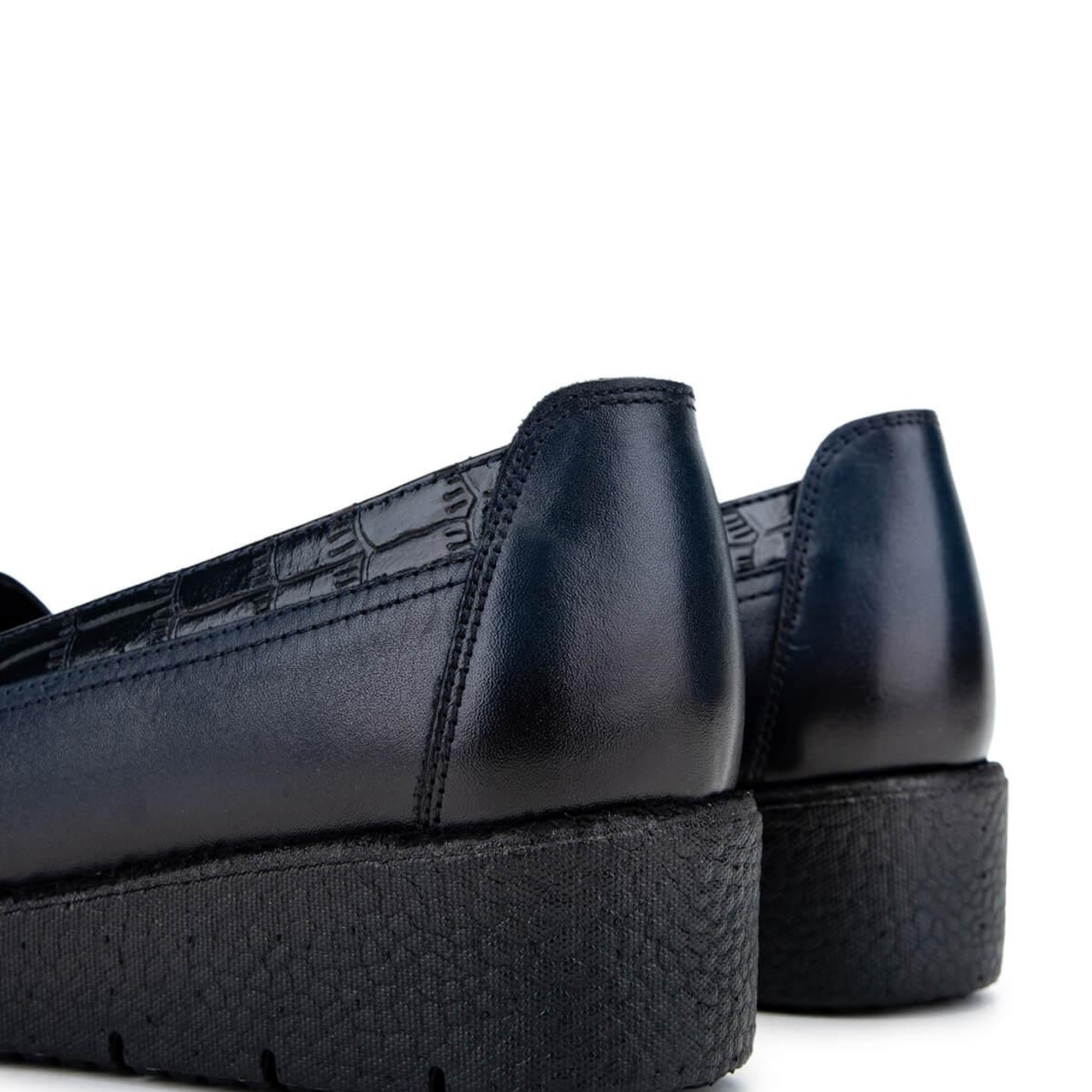 Tamer Tanca Kadın Hakiki Deri Lacivert Casual Ayakkabı