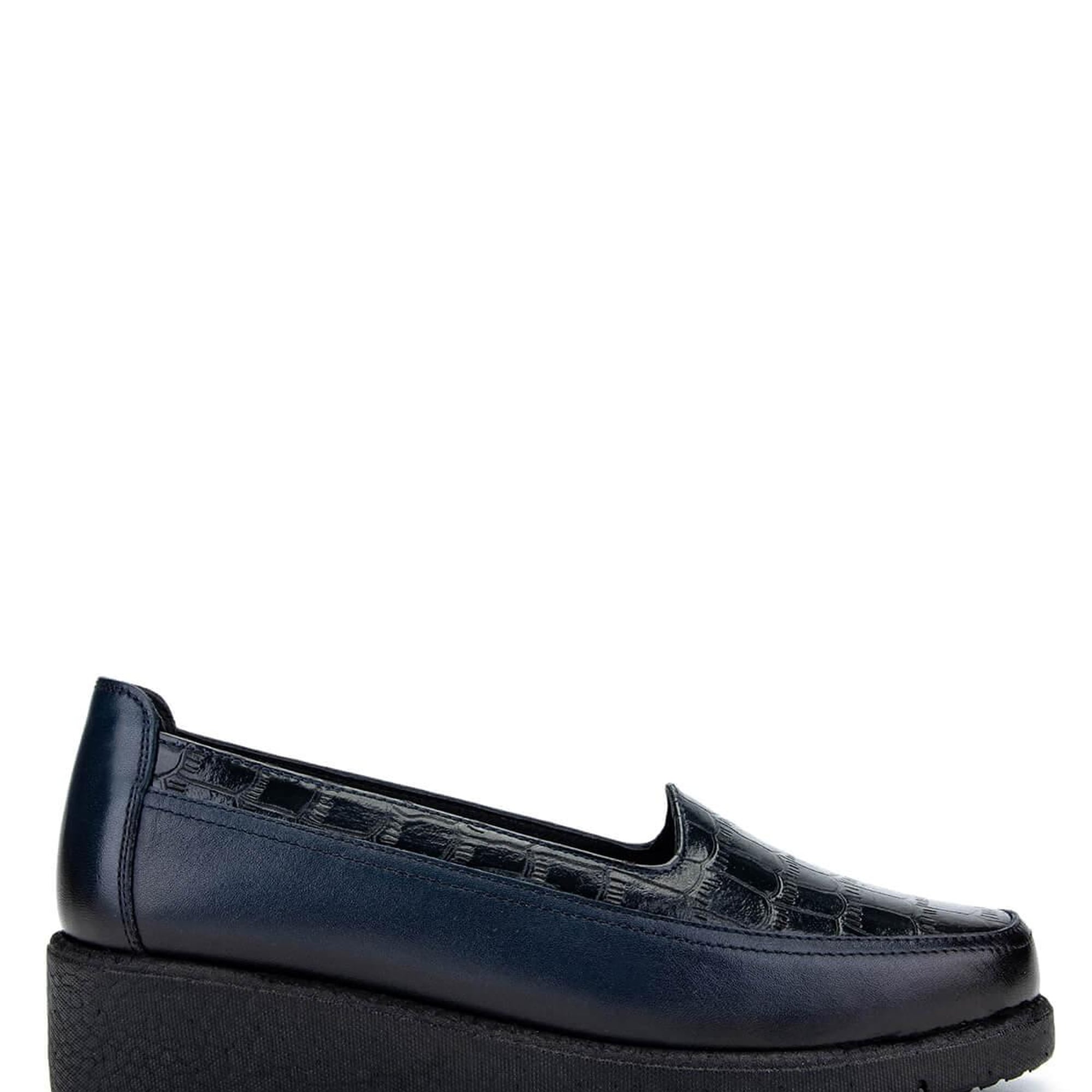 Tamer Tanca Kadın Hakiki Deri Lacivert Casual Ayakkabı