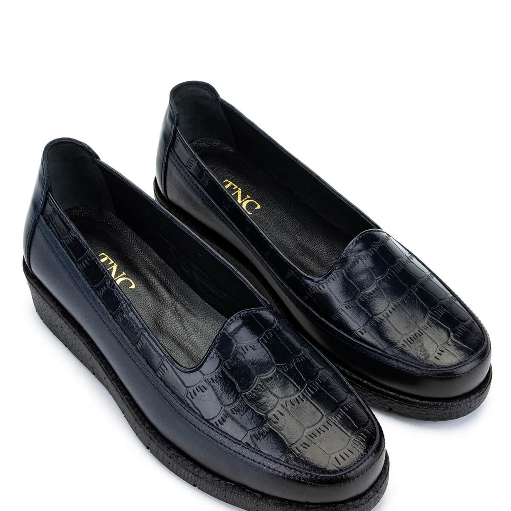 Tamer Tanca Kadın Hakiki Deri Lacivert Casual Ayakkabı