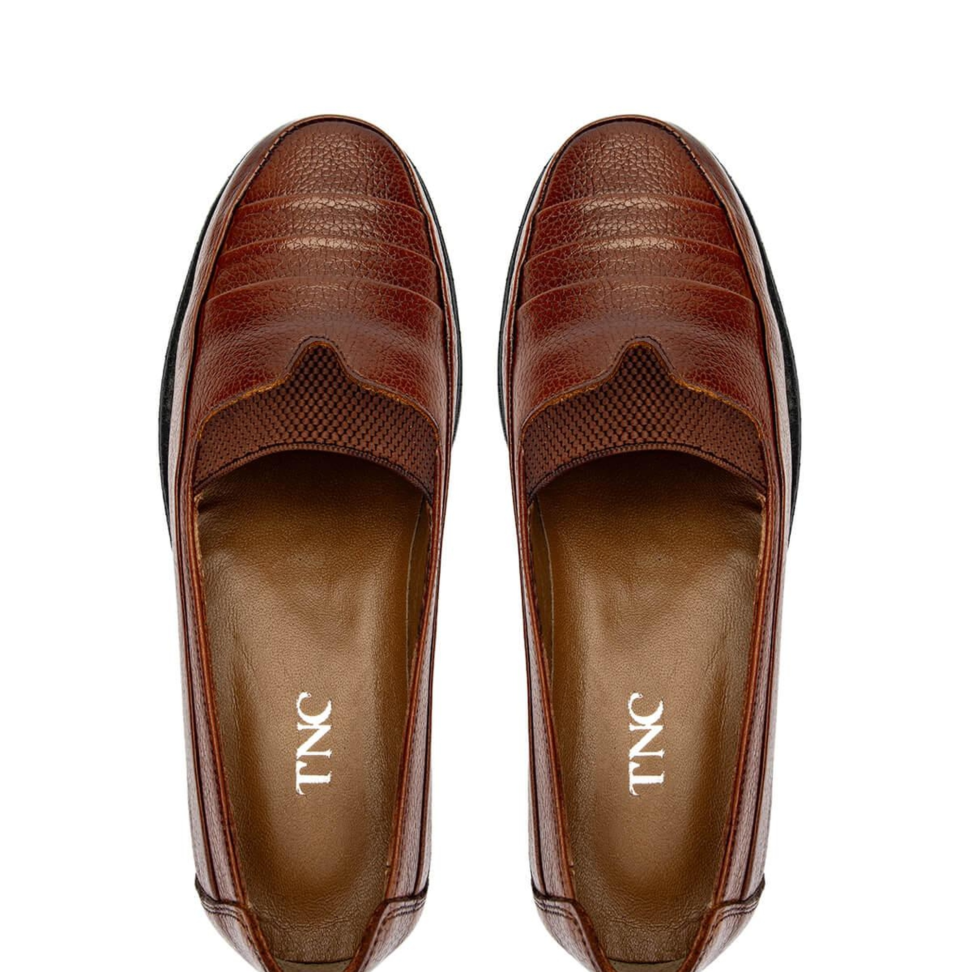 Tamer Tanca Kadın Hakiki Deri Koyu Taba Casual Ayakkabı