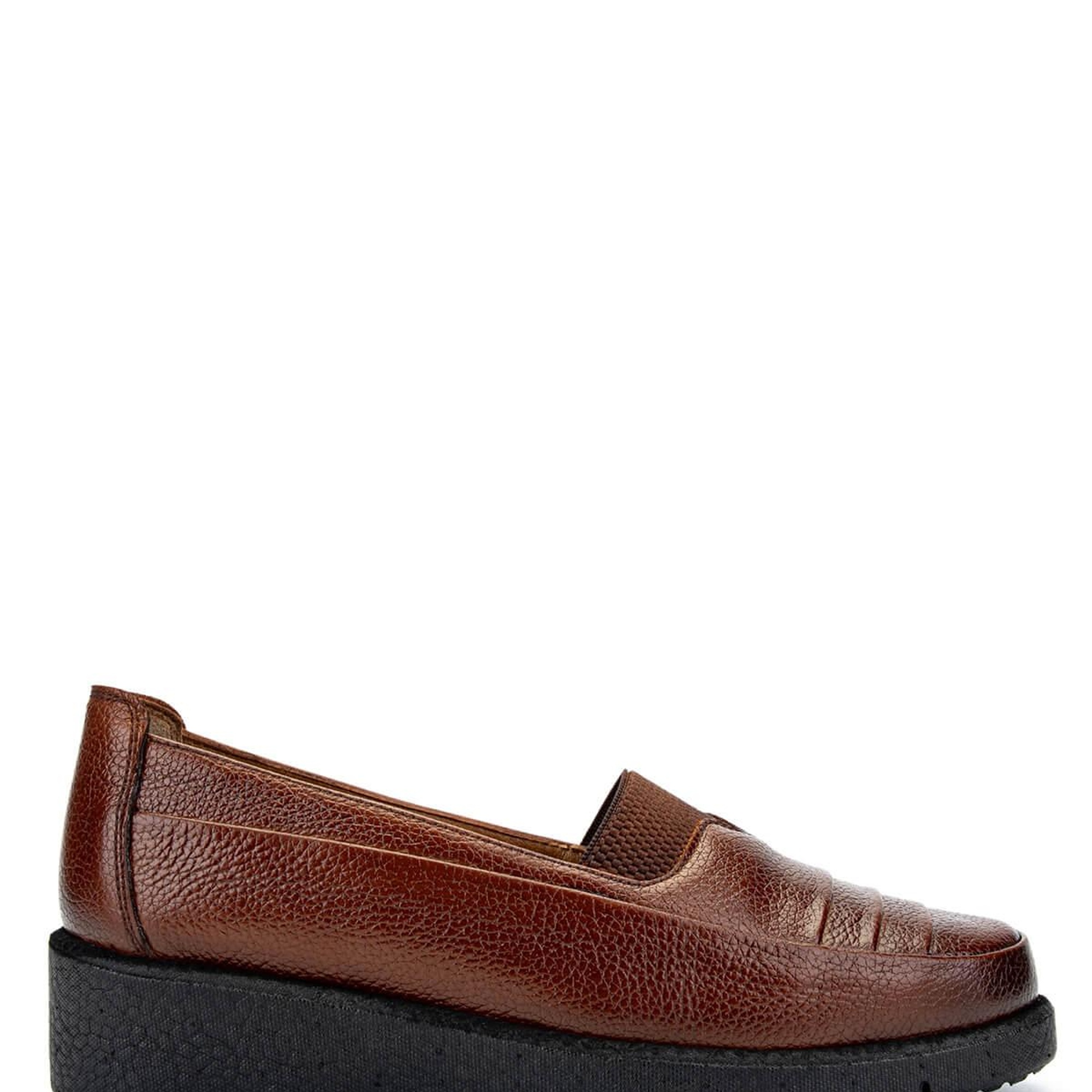 Tamer Tanca Kadın Hakiki Deri Koyu Taba Casual Ayakkabı