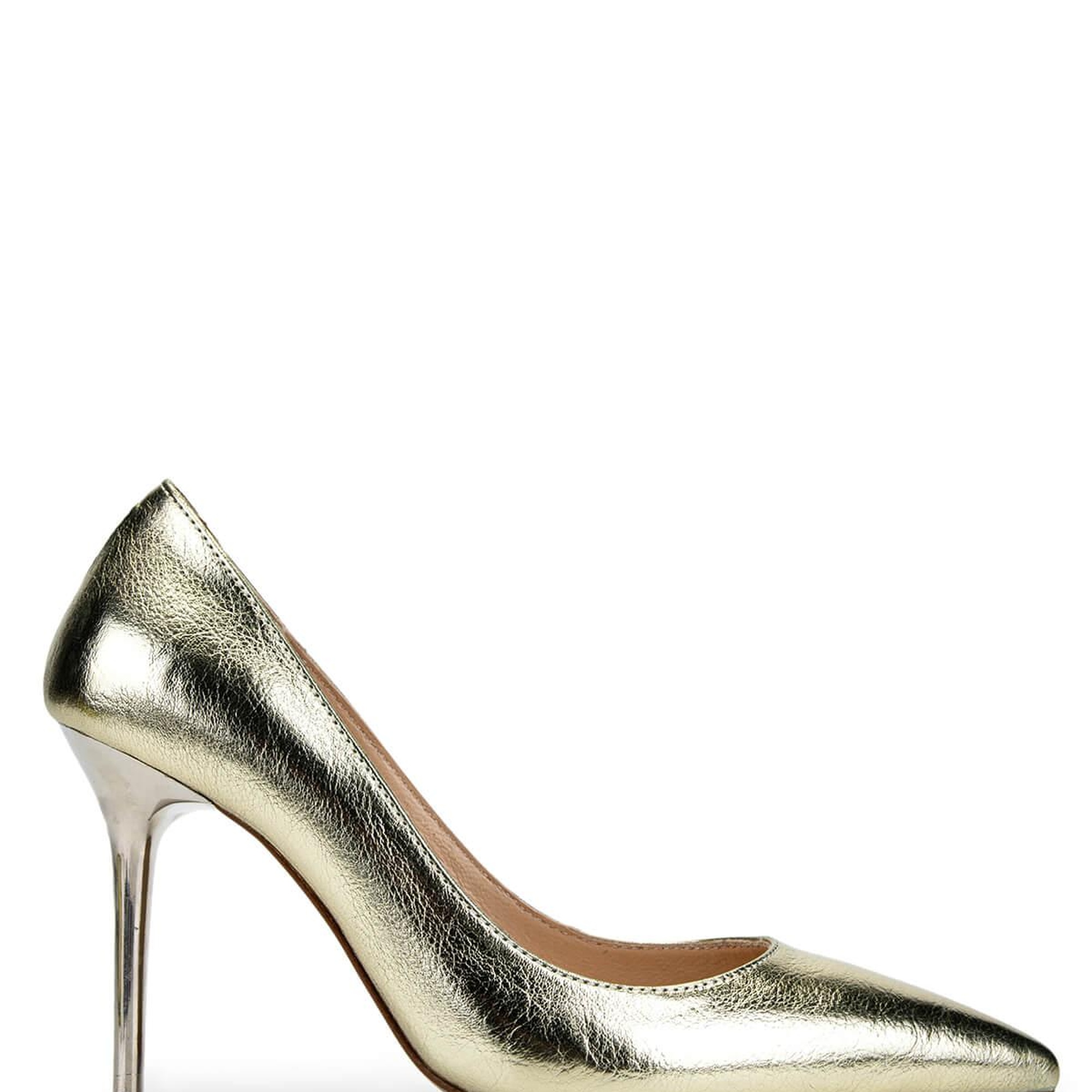 Tamer Tanca Kadın Vegan Altın Topuklu Ayakkabı