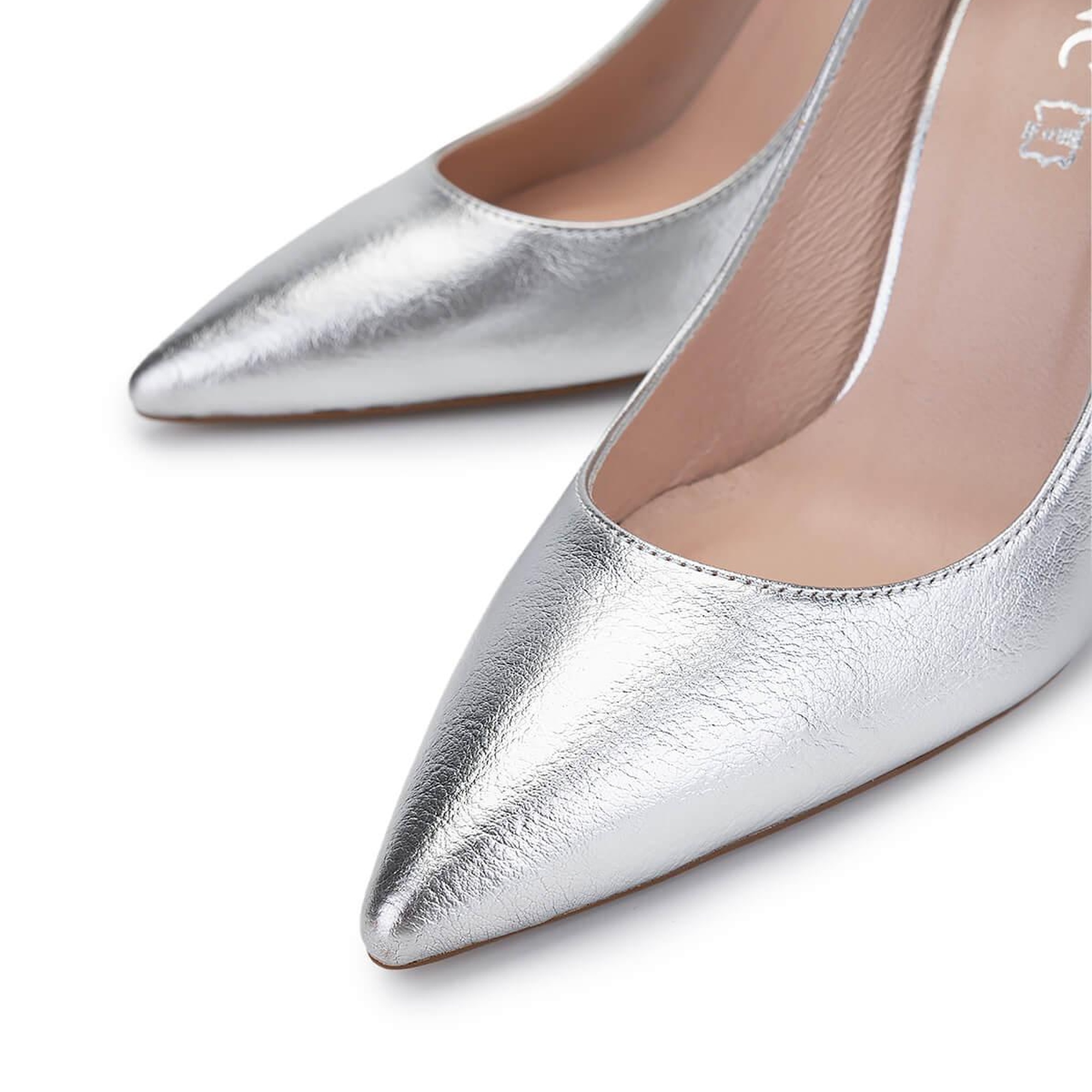 Tamer Tanca Kadın Vegan Gri Topuklu Ayakkabı