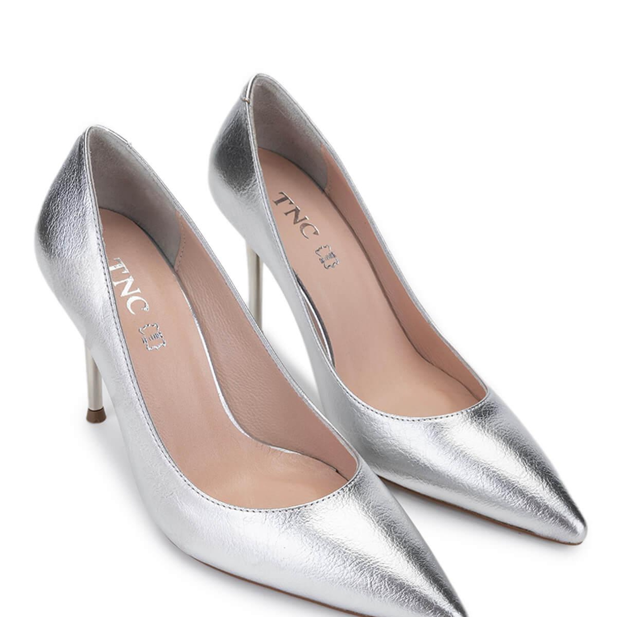 Tamer Tanca Kadın Vegan Gri Topuklu Ayakkabı