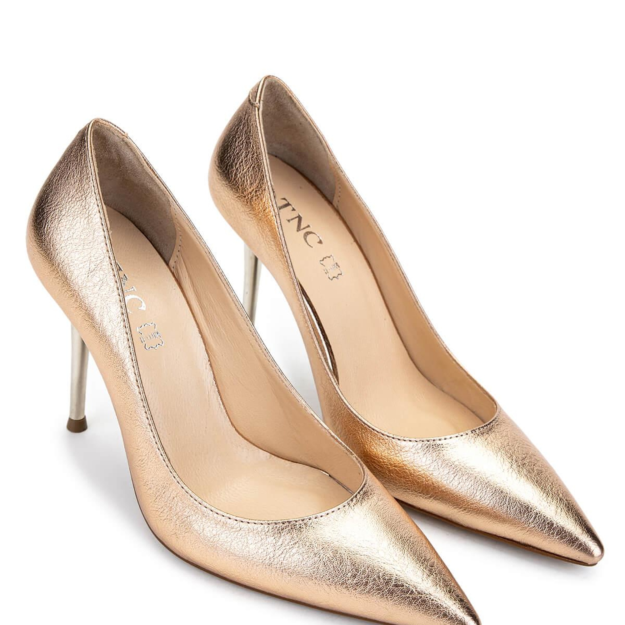 Tamer Tanca Kadın Vegan Bej Topuklu Ayakkabı