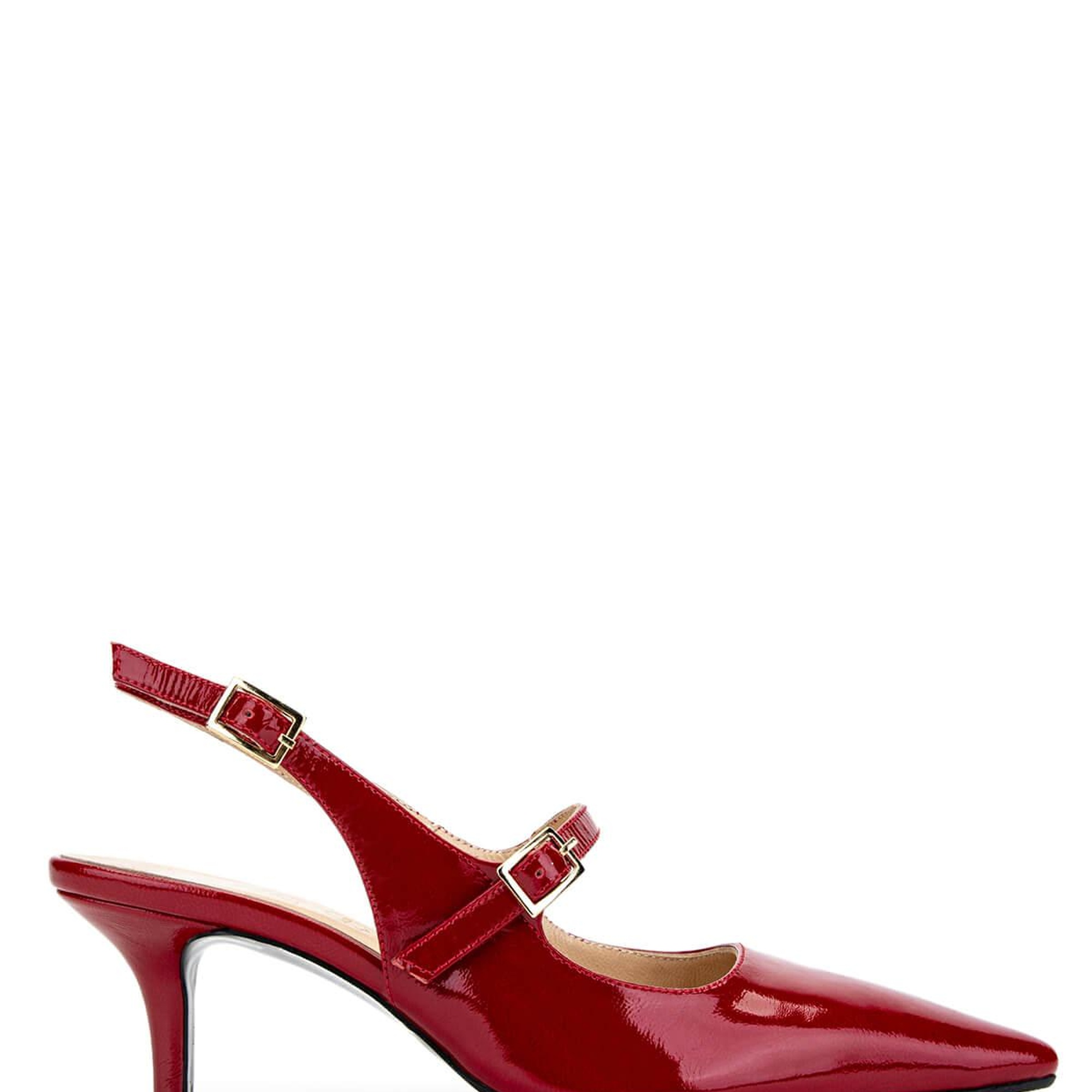 Tamer Tanca Kadın Hakiki Deri Kırmızı Topuklu Ayakkabı