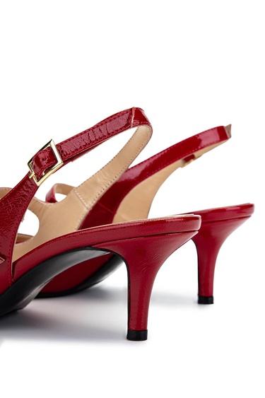  Tamer Tanca Kadın Hakiki Deri Kırmızı Topuklu Ayakkabı