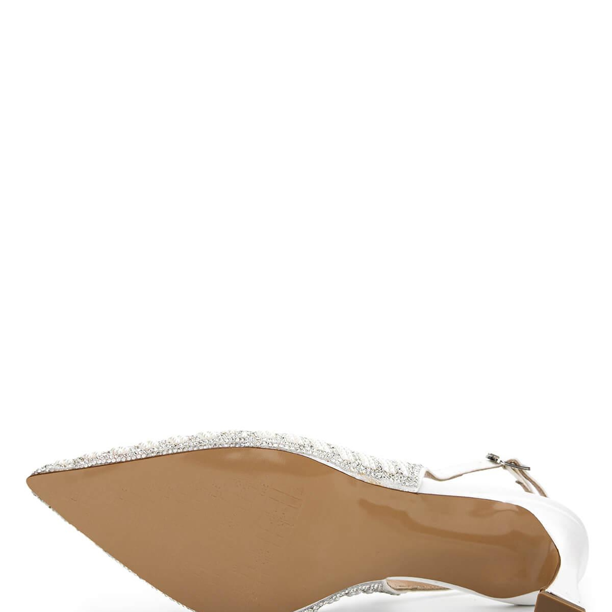 Tamer Tanca Kadın Vegan Beyaz Sedef Topuklu Ayakkabı