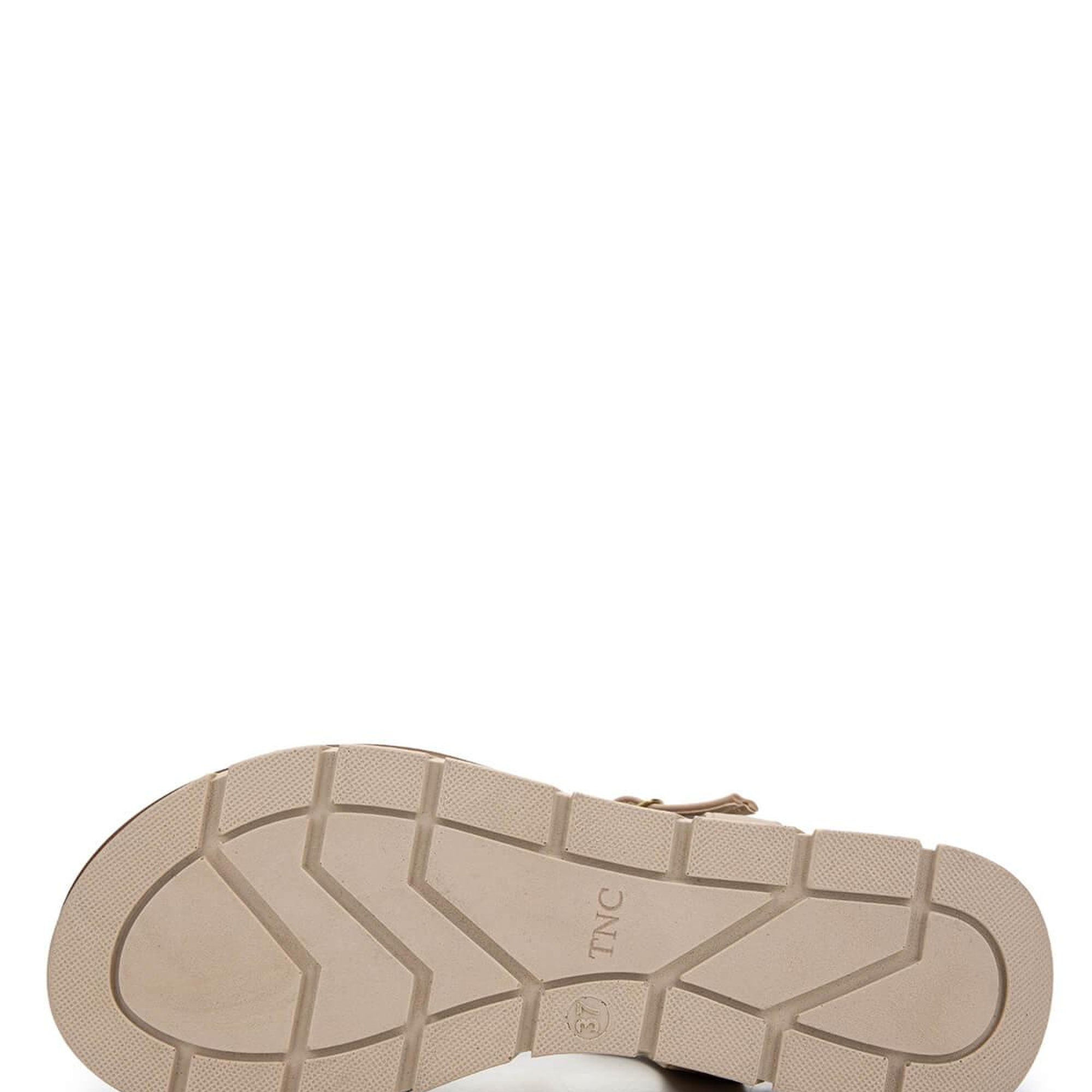 Tamer Tanca Kadın Vegan Bej Topuklu Sandalet