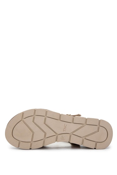  Tamer Tanca Kadın Vegan Bej Topuklu Sandalet