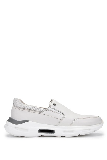  Tamer Tanca Erkek Hakiki Deri Beyaz Casual Ayakkabı