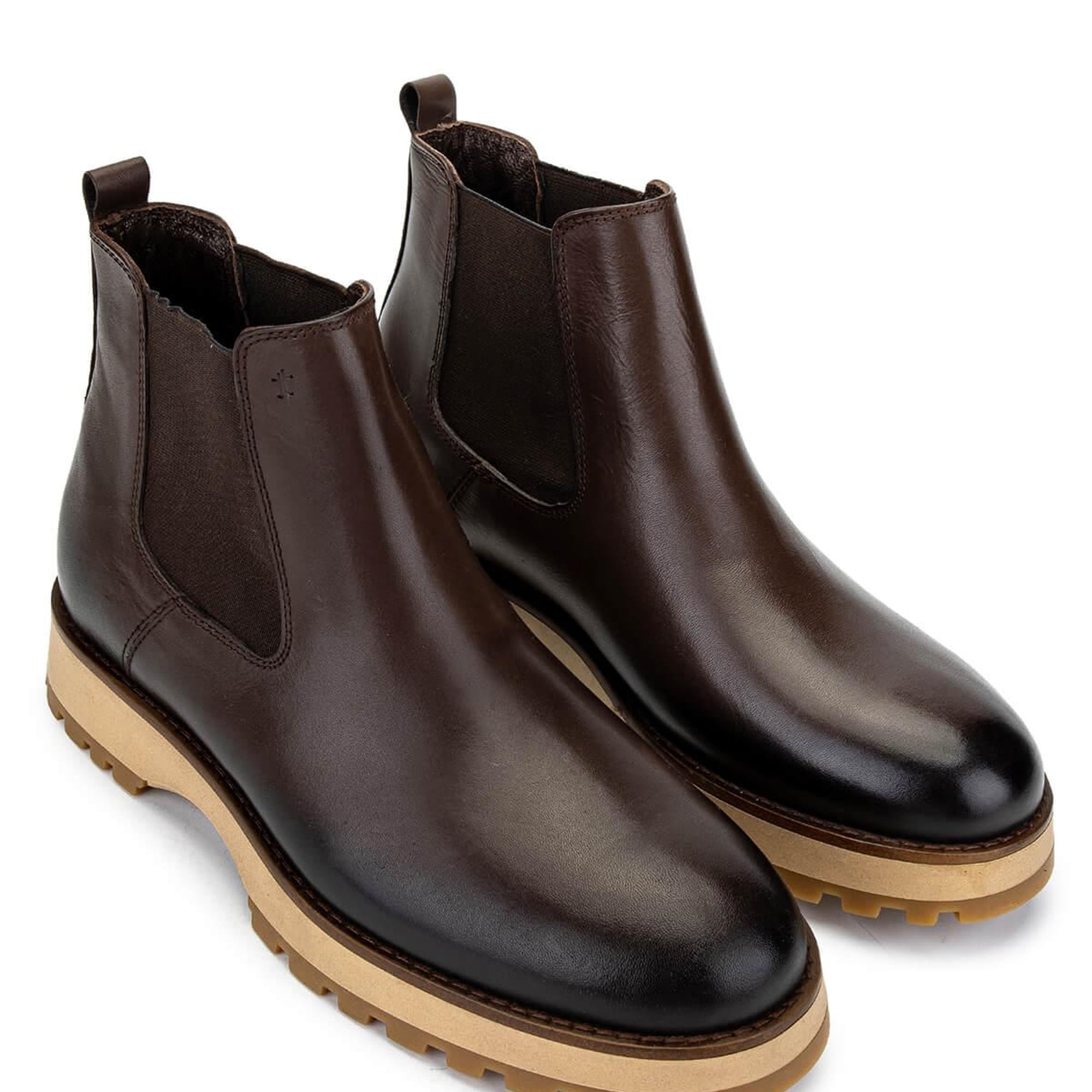 Tamer Tanca Erkek Hakiki Deri Kahverengi Casual Bot