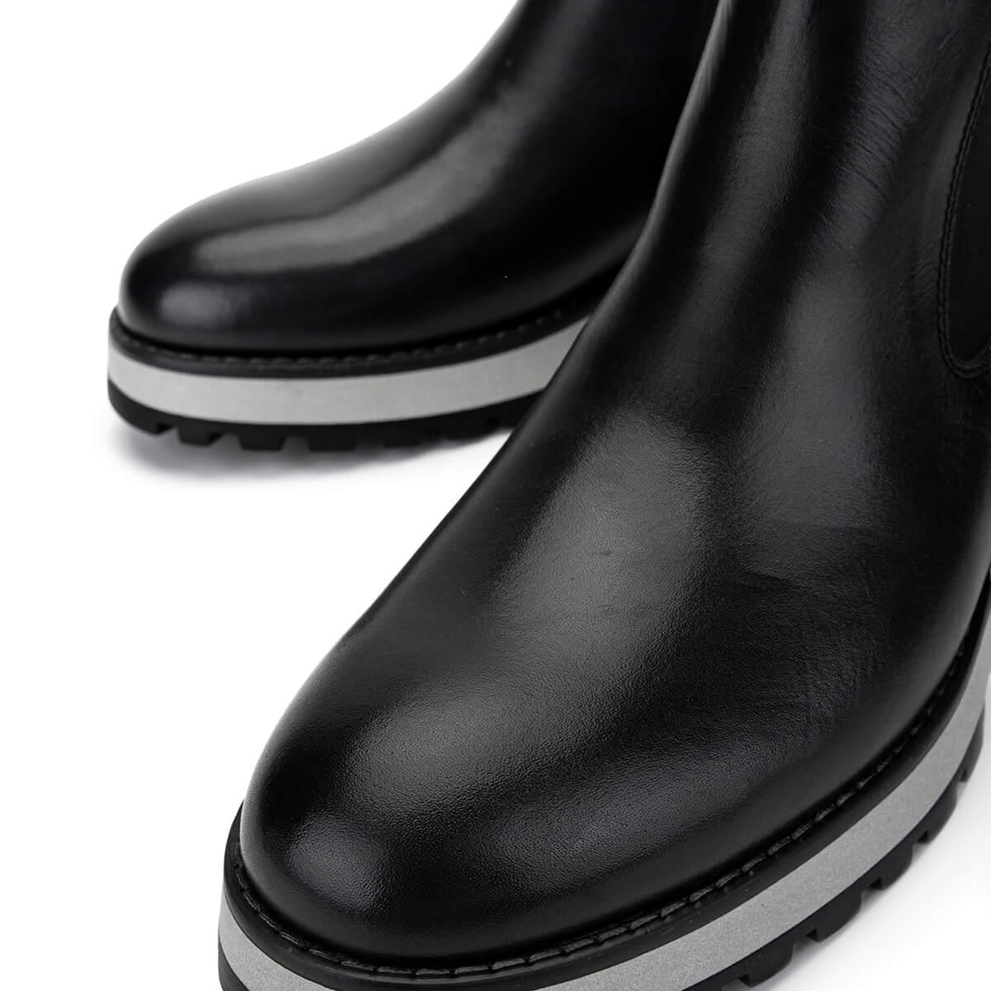 Tamer Tanca Erkek Hakiki Deri Siyah Casual Bot