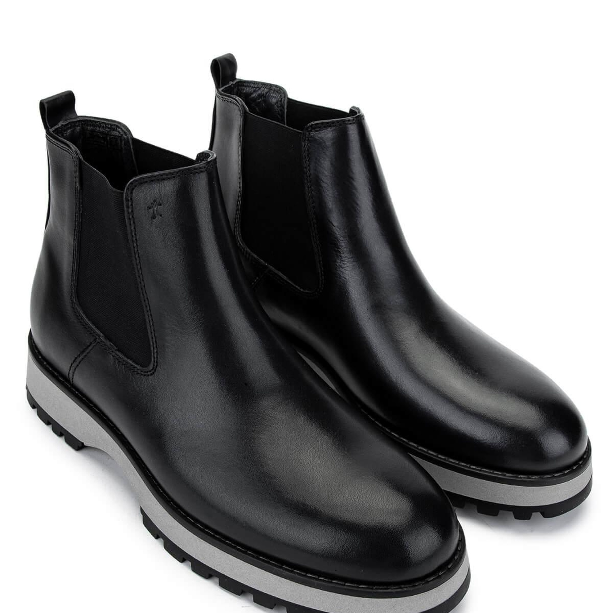 Tamer Tanca Erkek Hakiki Deri Siyah Casual Bot