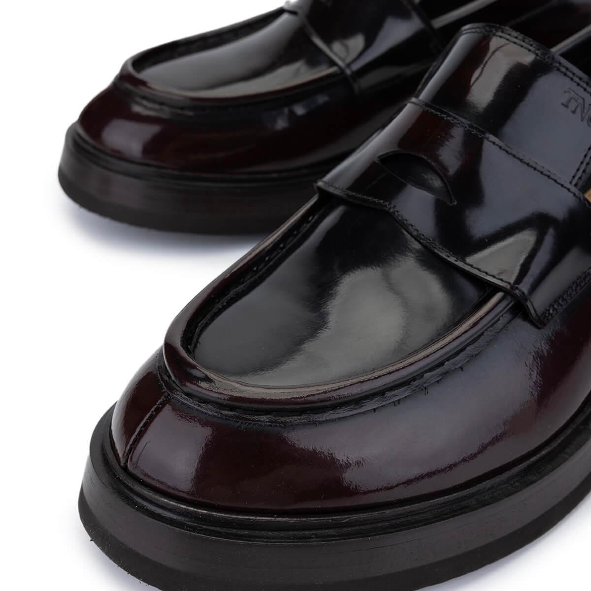 Tamer Tanca Erkek Hakiki Deri Bordo Loafer Ayakkabı