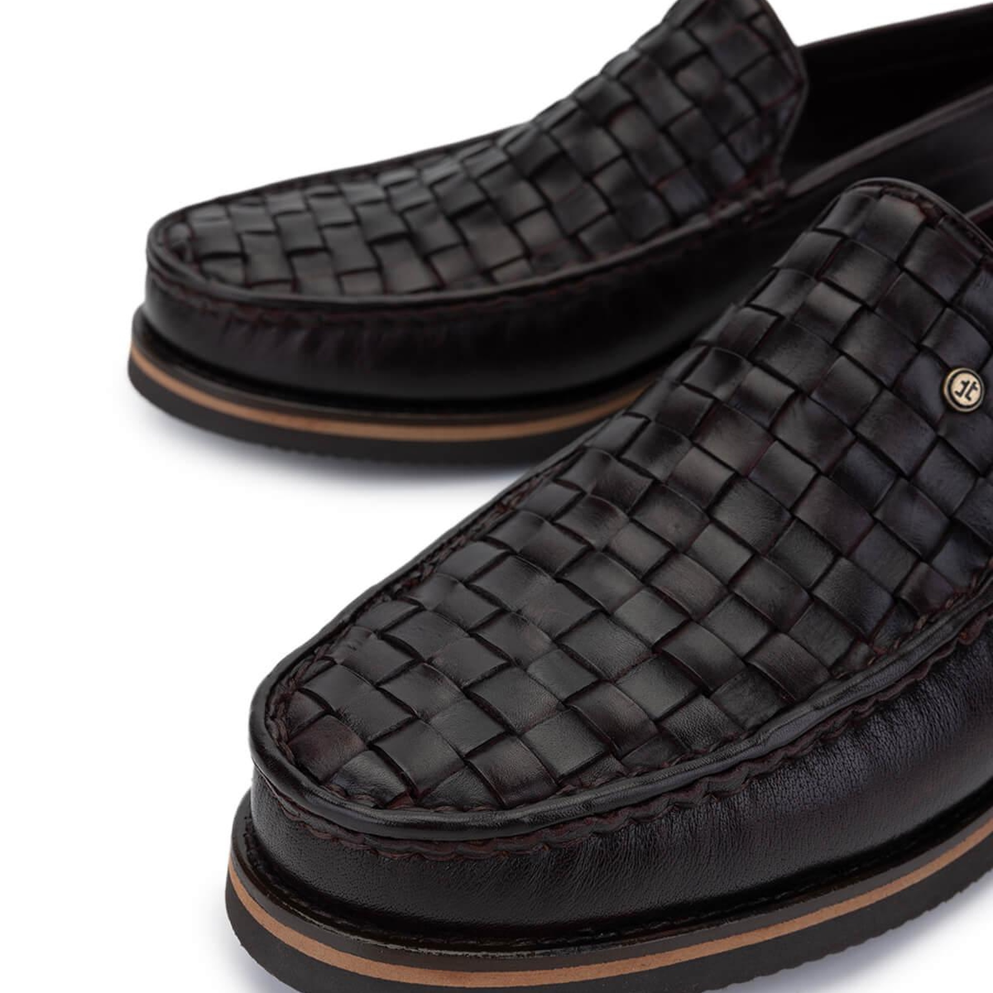 Tamer Tanca Erkek Hakiki Deri Kahverengi Loafer Ayakkabı