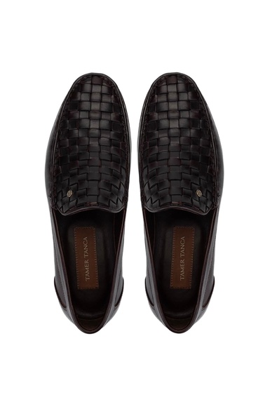  Tamer Tanca Erkek Hakiki Deri Kahverengi Loafer Ayakkabı