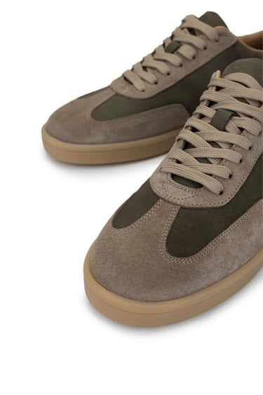  Tamer Tanca Erkek Hakiki Deri Haki Sneakers & Spor Ayakkabı