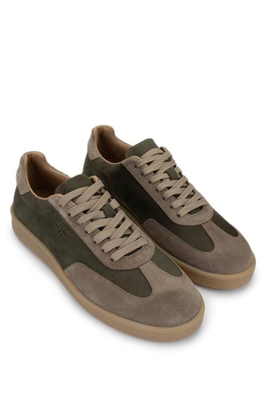  Tamer Tanca Erkek Hakiki Deri Haki Sneakers & Spor Ayakkabı
